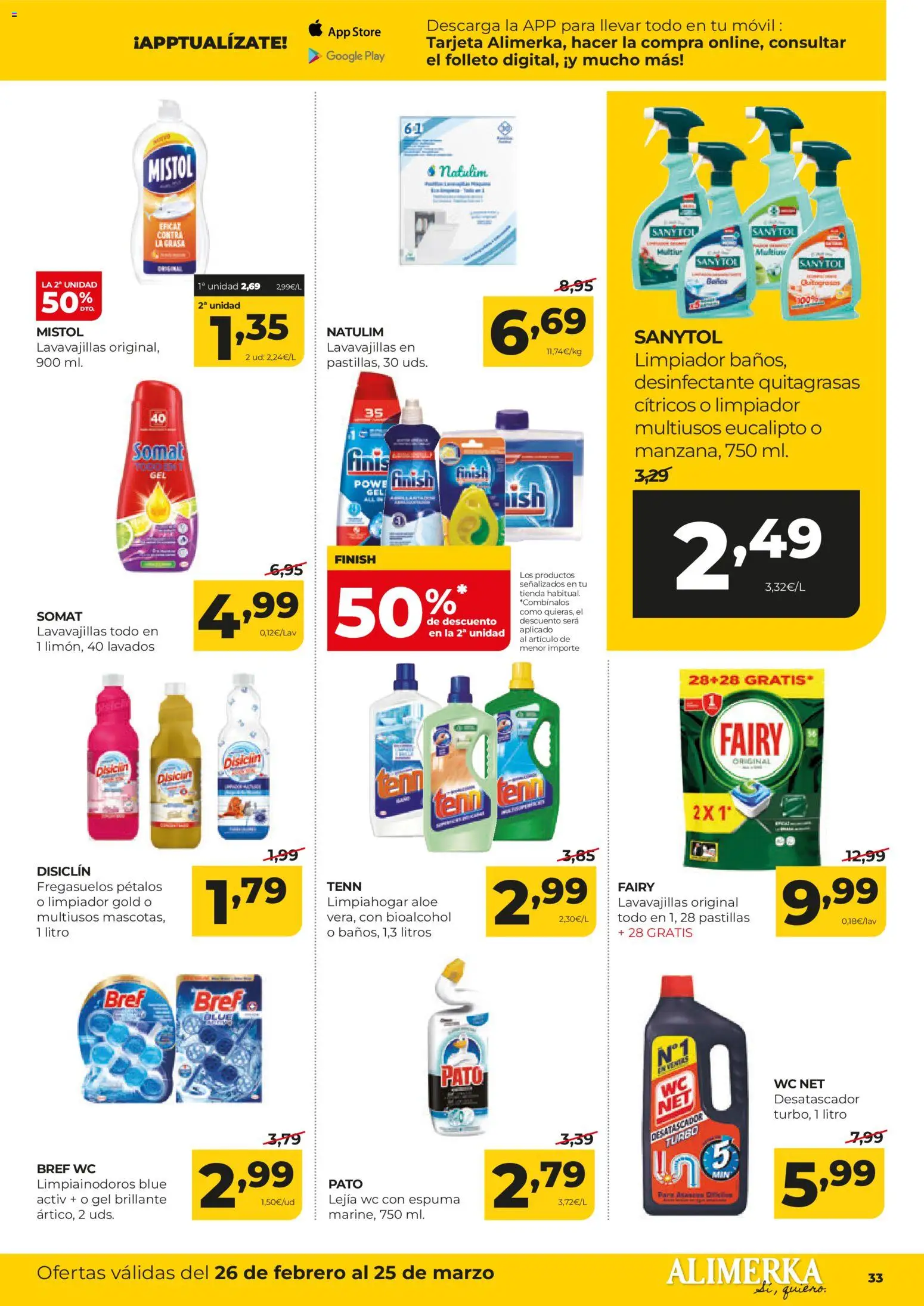 Alimerka folleto Asturias │ válido desde el 26.02.2026 | Página: 33 | Productos: Lavavajillas