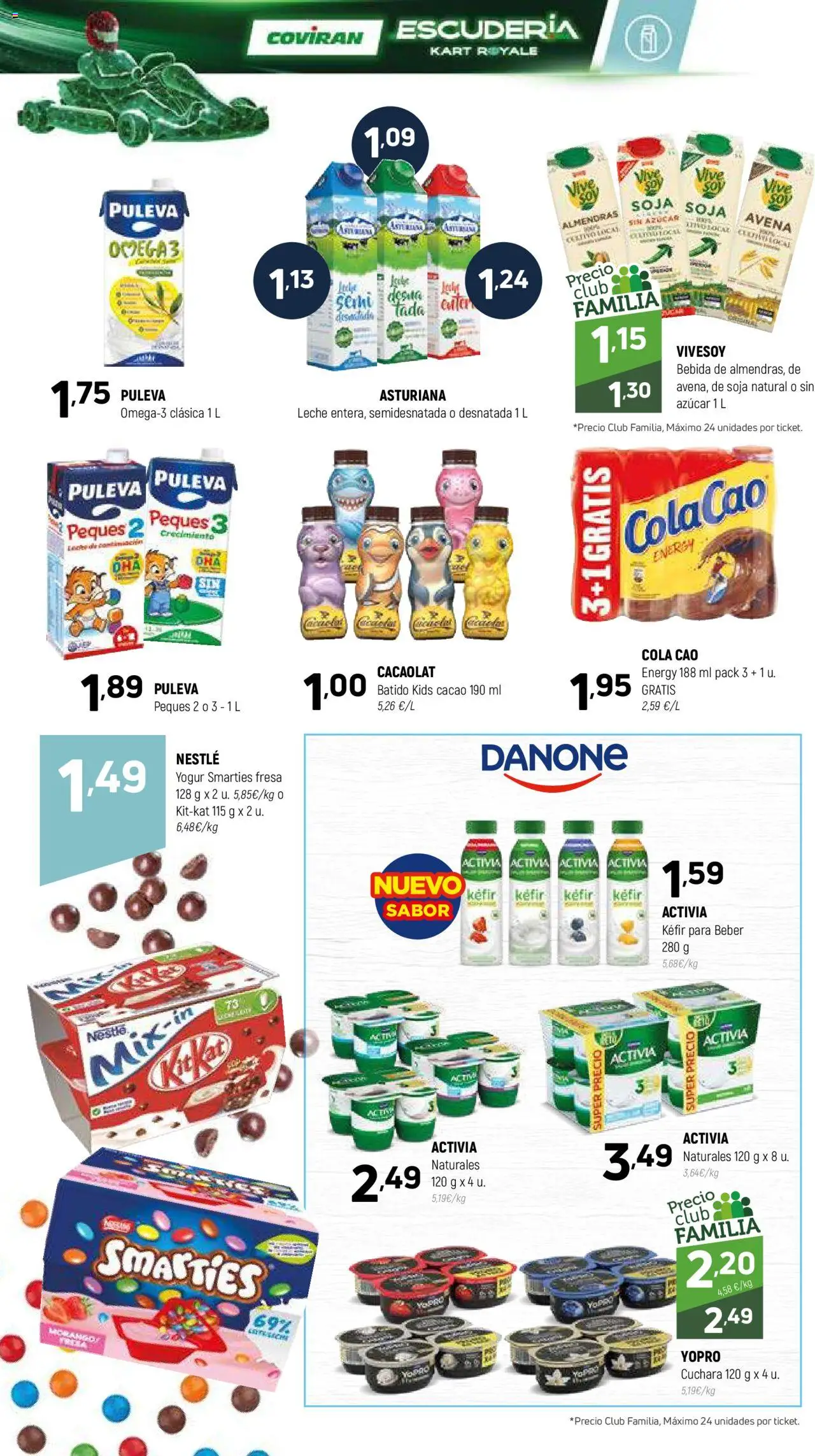 Coviran ofertas │ válido desde el 07.10.2025 | Página: 14 | Productos: Leche, Yogur, Φρυγανιές σικάλεως