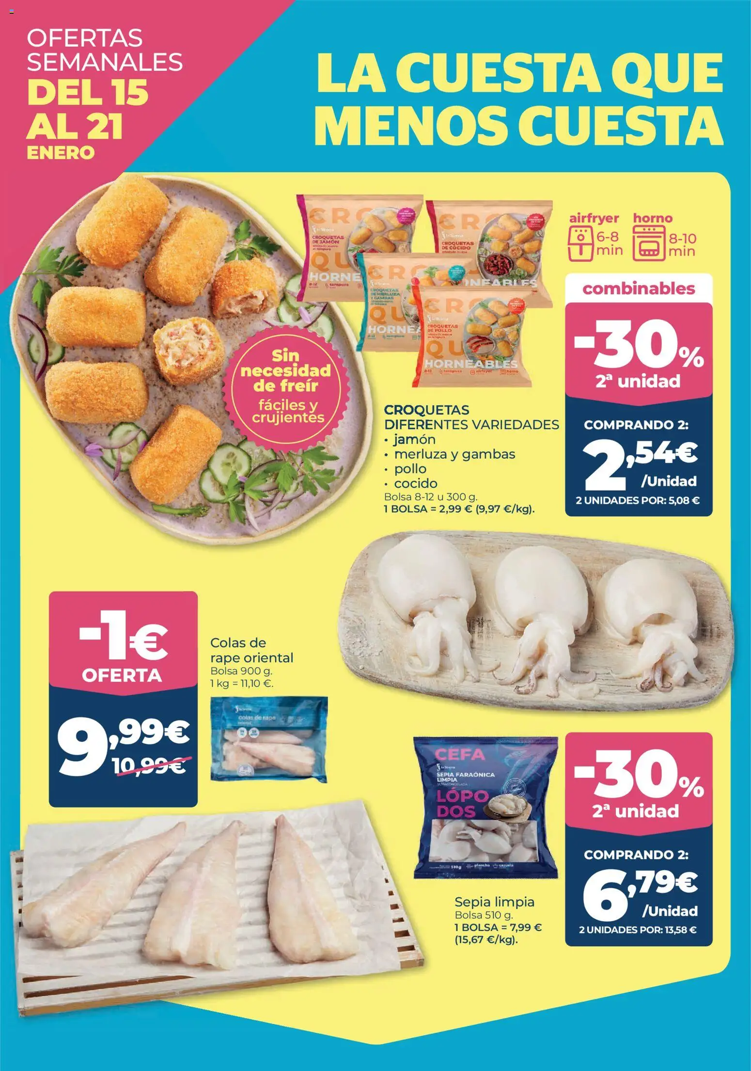 La Sirena folleto │ válido desde el 07.01.2026 | Página: 4 | Productos: Bolsa, Horno, Plancha, Croquetas