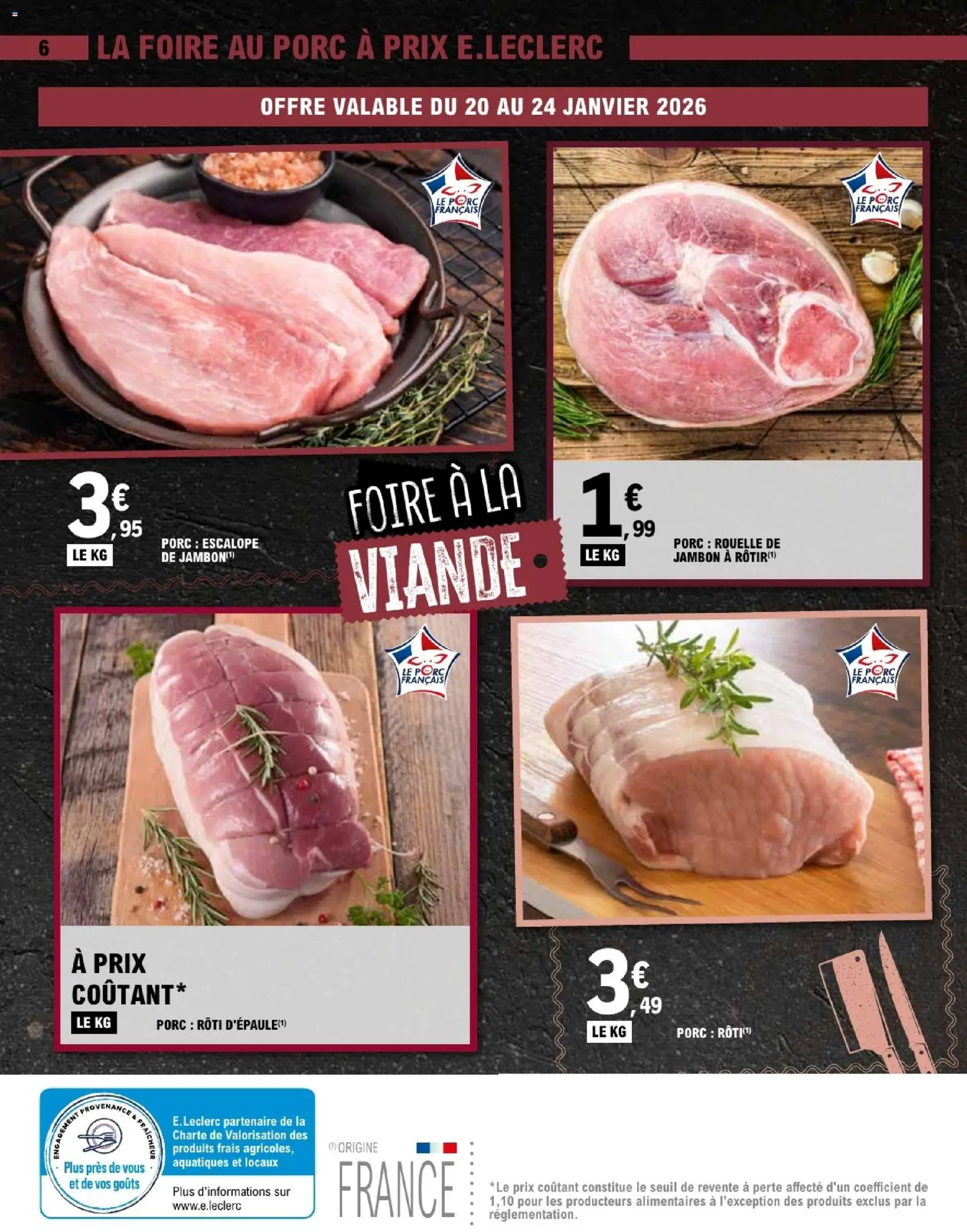 {H1} | Page: 6 | Produits: Porc rouelle de jambon, Jambon, Viande, Foire au porc