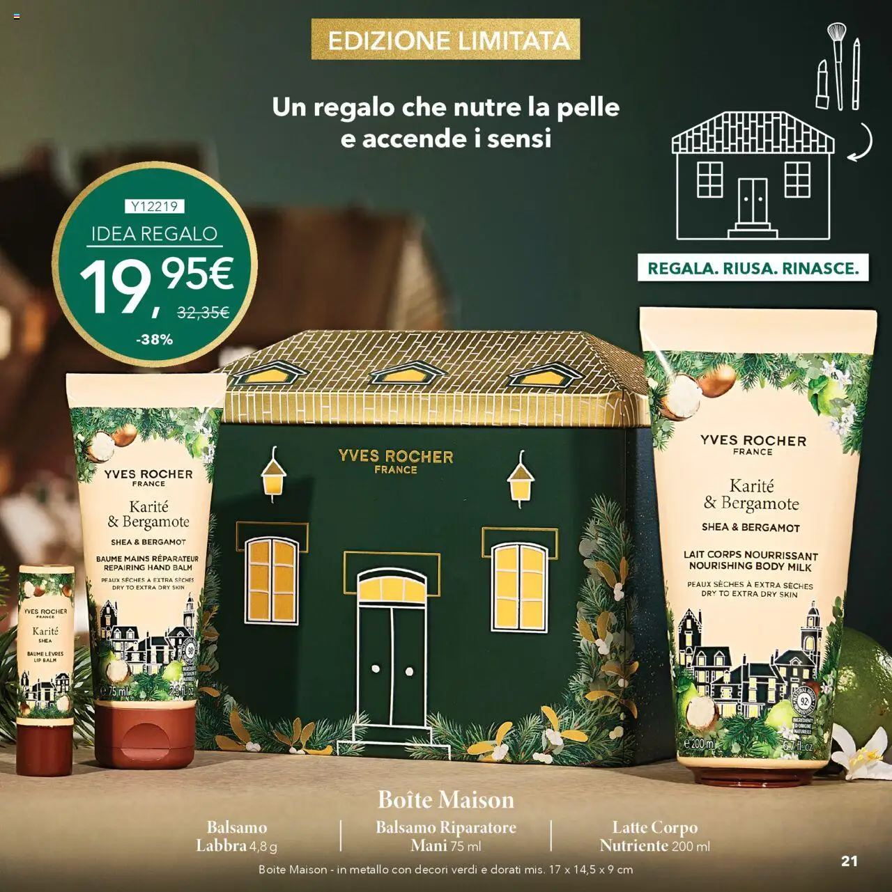 Volantino Yves Rocher del 17.10.2025 | Pagina: 21 | Prodotti: Balsamo, Latte