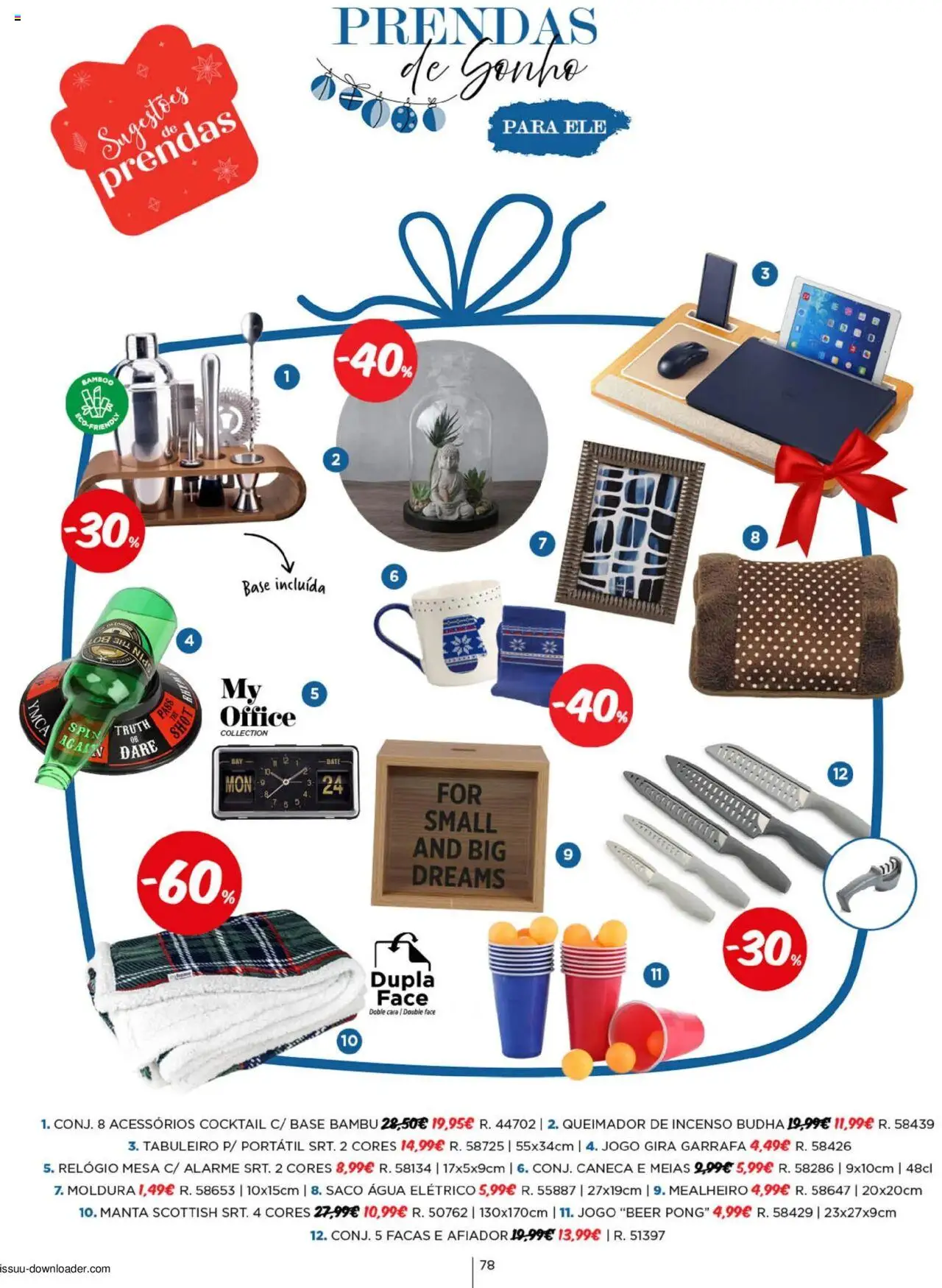 Espaço Casa Catálogo de Natal 2025 │ válido de 11.10.2025 | Página: 78 | Produtos: Agua, Relógio, Base, Meias