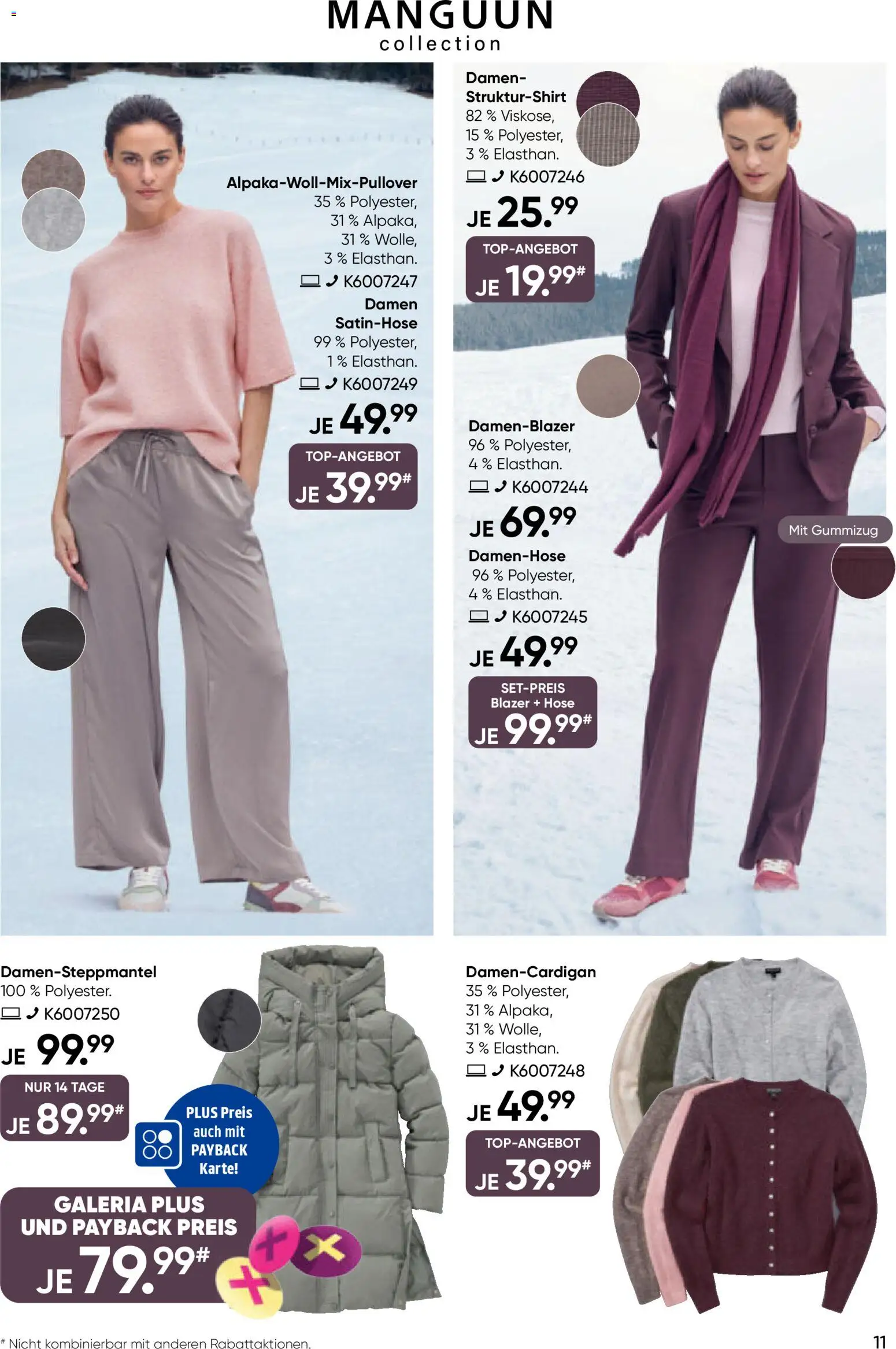 Galeria Karstadt Kaufhof Prospekt 	 – gültig ab 13.11.2025 | Seite: 11 | Produkte: Blazer, Hose