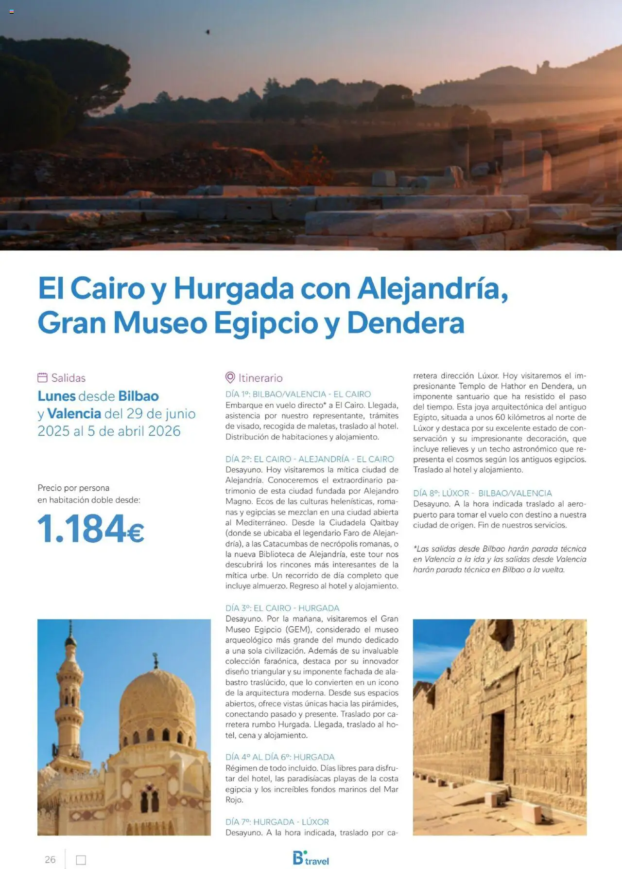 B the travel brand Egipto │ válido desde el 01.07.2025 | Página: 26