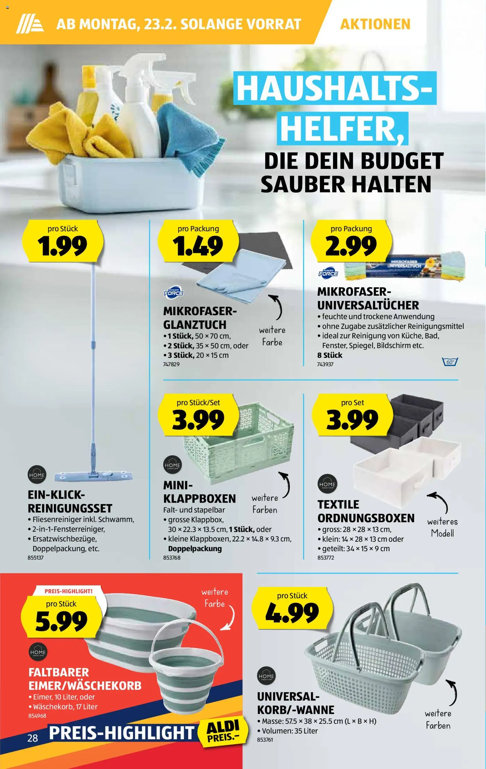 Aldi Aktionen – gültig ab 19.02.2026 | Seite: 29 | Produkte: Bildschirm