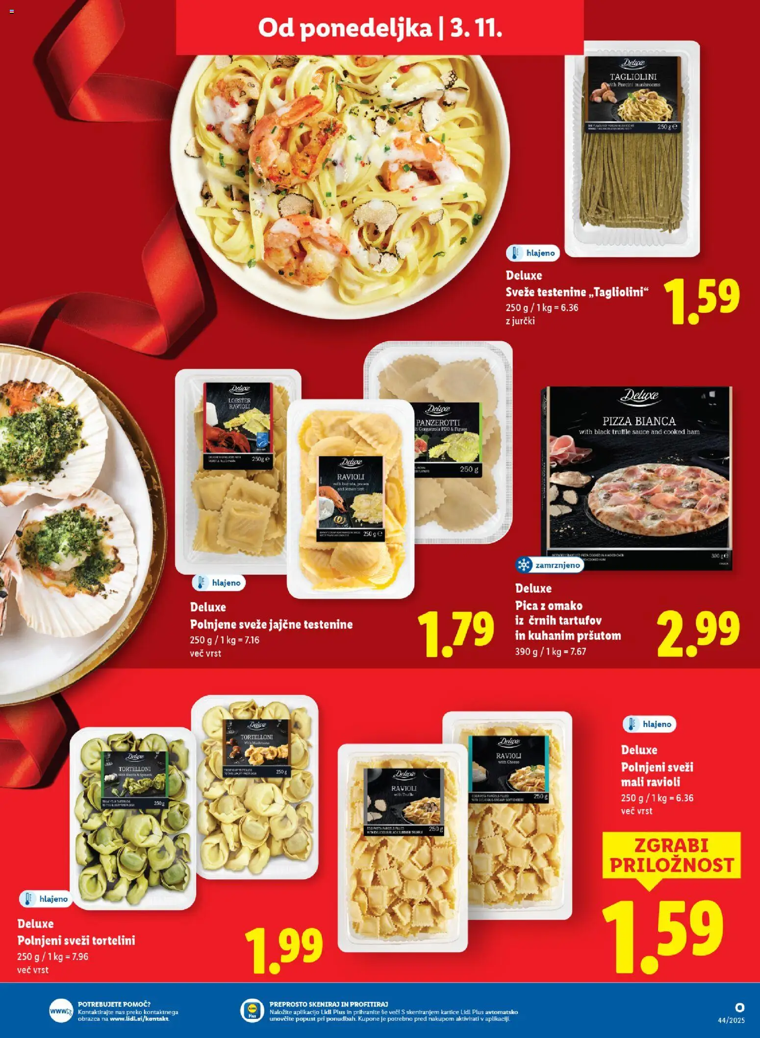 Novi Lidl katalog ponudbe – veljaven od 29.10.2025 | Stran: 51 | Izdelki: Pica, Testenine
