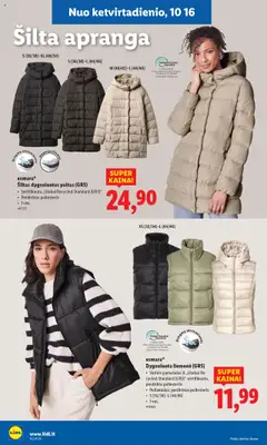 LIDL leidinys galioja nuo 13.10.2025 | Puslapis: 24 | Prekių: Liemenė, Paltas