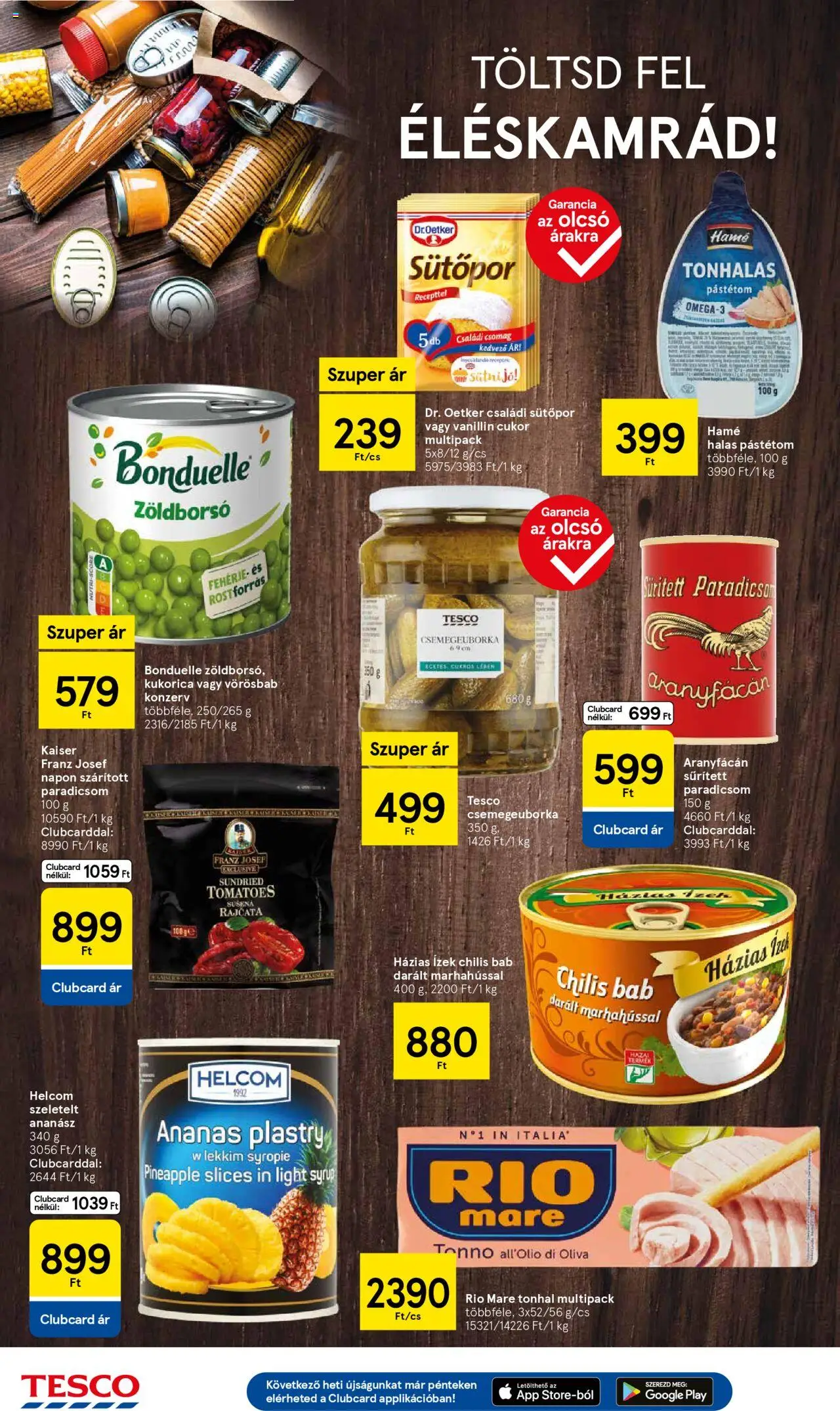 Tesco akciós ujság - amely érvényes a következő dátumtól: 28.08.2025 | Oldal: 10 | Termékek: Sütőpor, Fehérje, Pástétom, Ananász