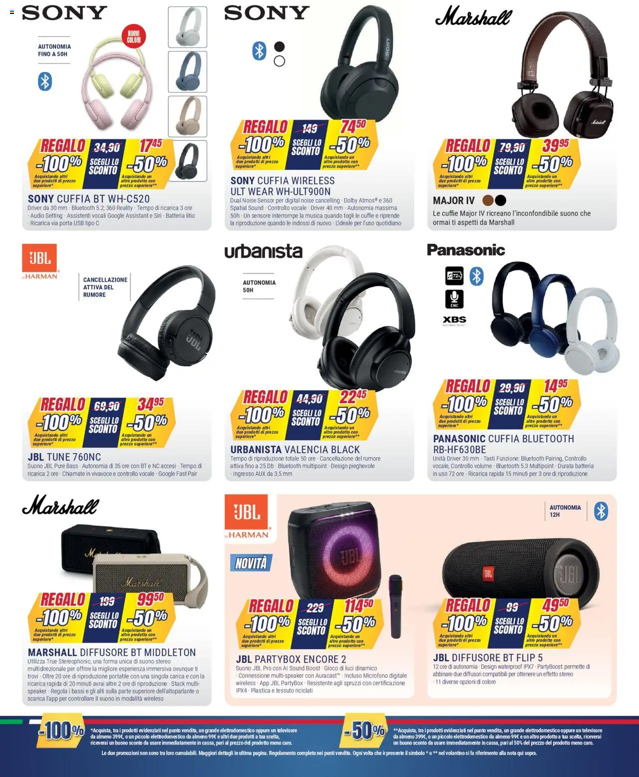 Volantino Trony del 03.07.2025 | Pagina: 7 | Prodotti: Cuffie, Gioco, USB, Batteria