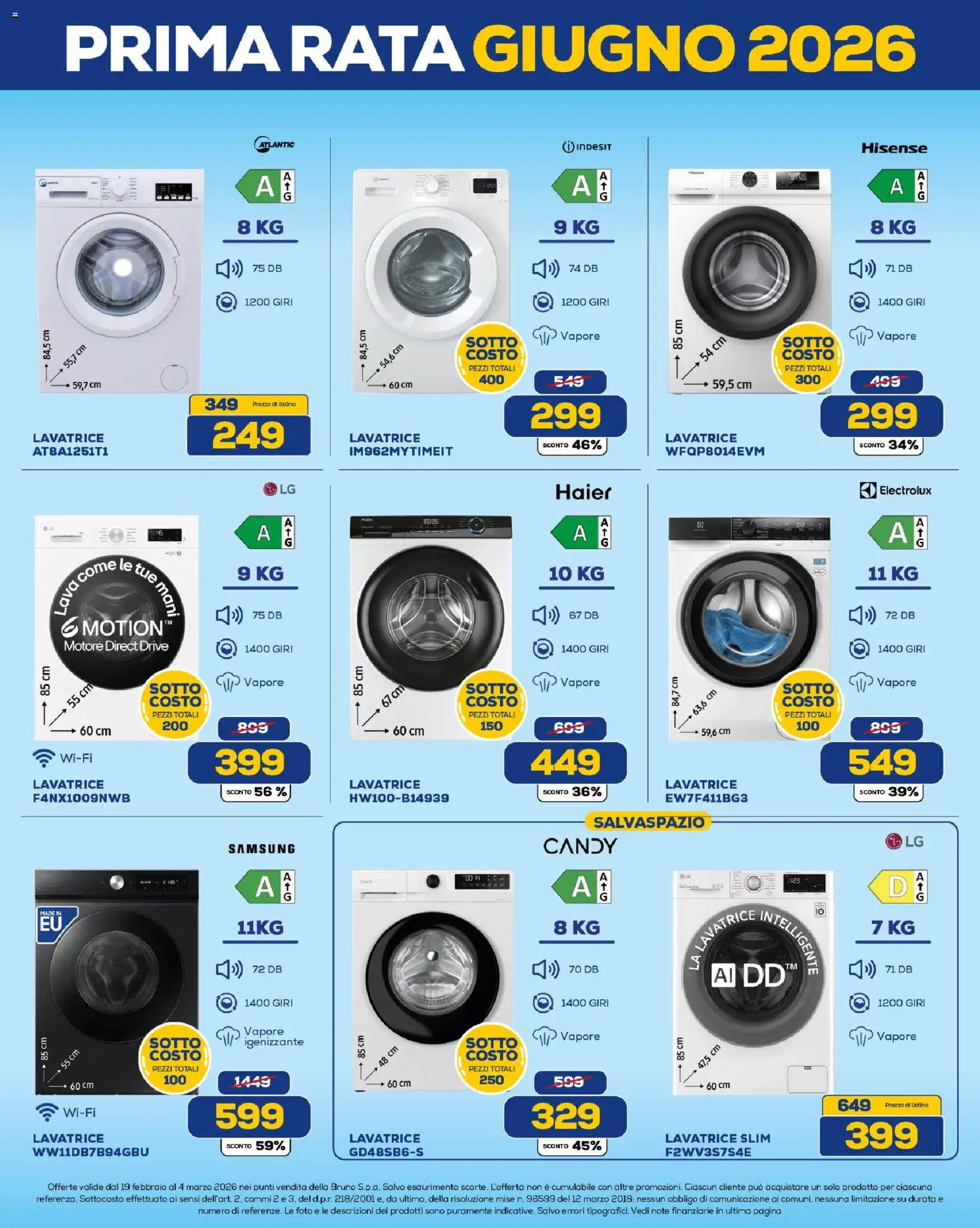 Volantino Euronics del 19.02.2026 | Pagina: 16 | Prodotti: Lavatrice, Samsung