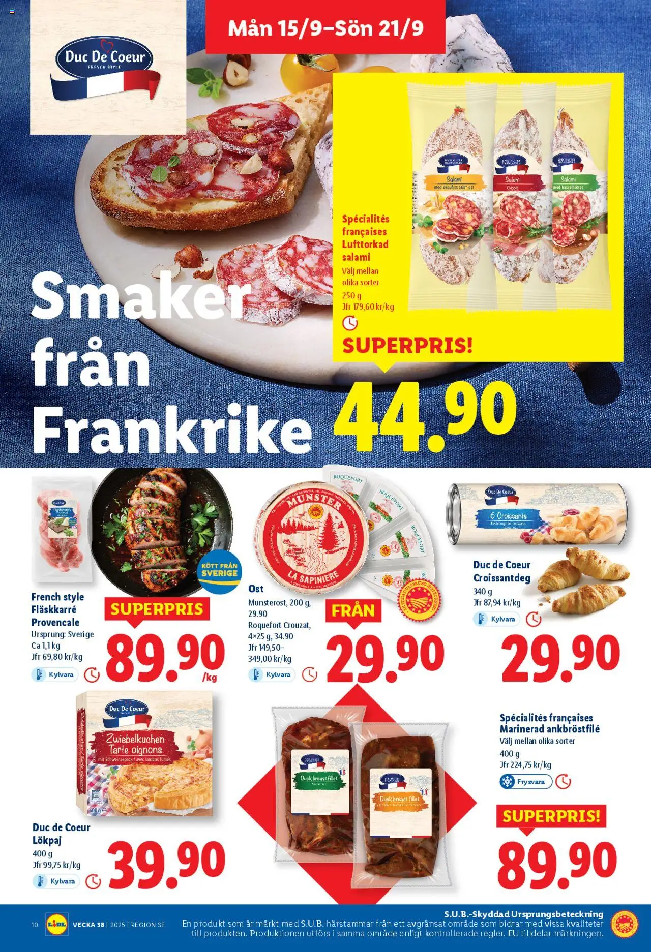 Lidl reklamblad aktuell från 15.09.2025 | Sida: 12 | Produkter: Ost, Salami
