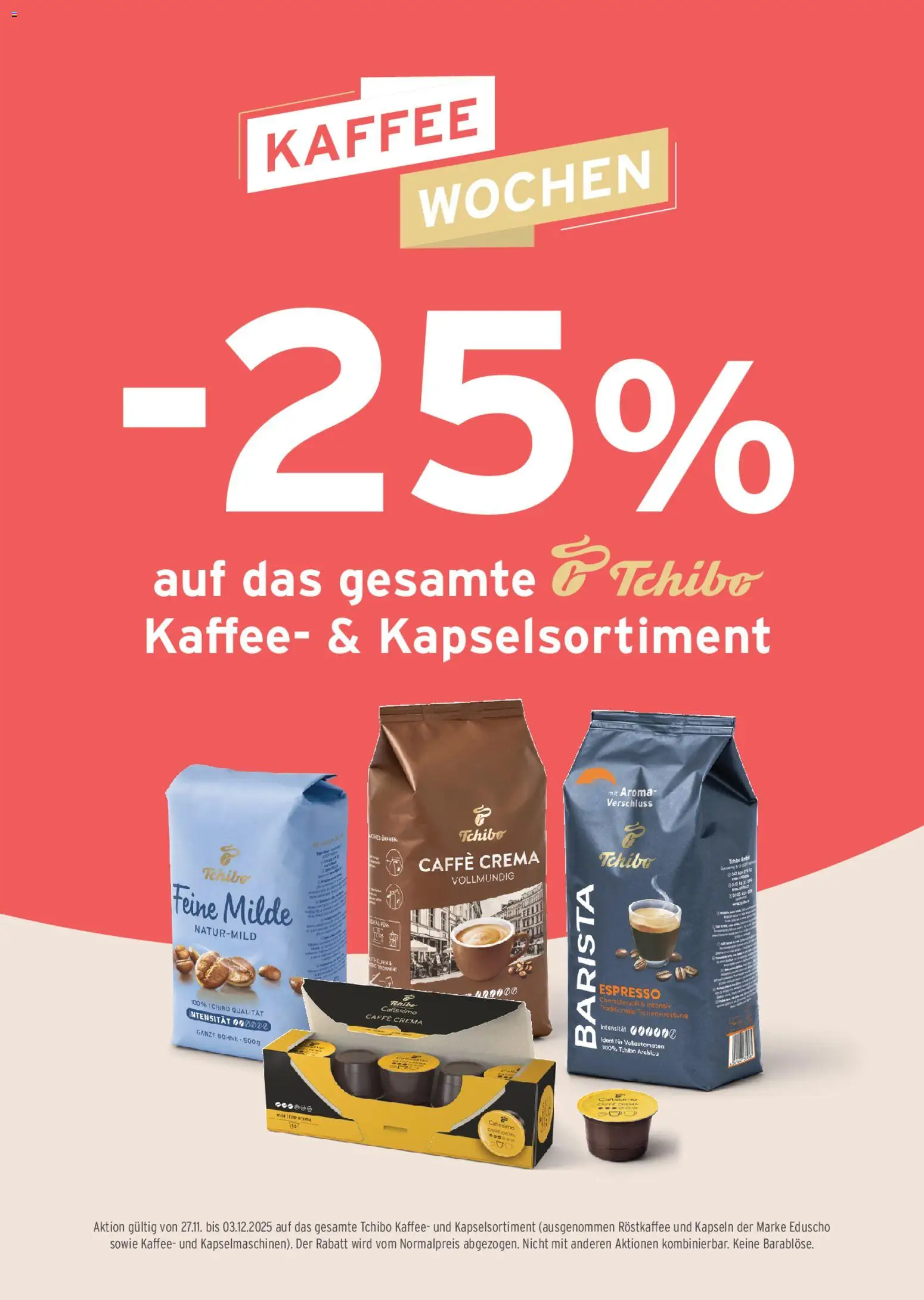 Tchibo Eduscho  Tchibo Magazin gültig ab 03.12.2025 | Seite: 26 | Produkte: Kaffee