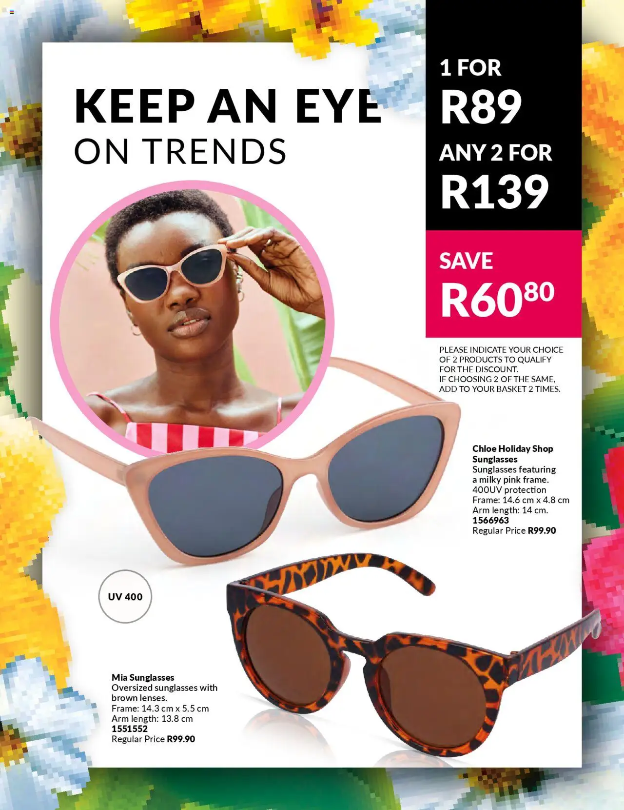 New Avon catalogue – valid from 19.09.2025 | Page: 34 | Products: Sunglasses, Frame, Basket