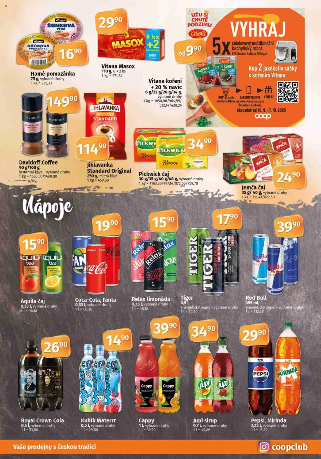 Konzum leták od 10.09.2025 | Strana: 6 | Produkty: Pepsi, Jupí, Bujón, Cola