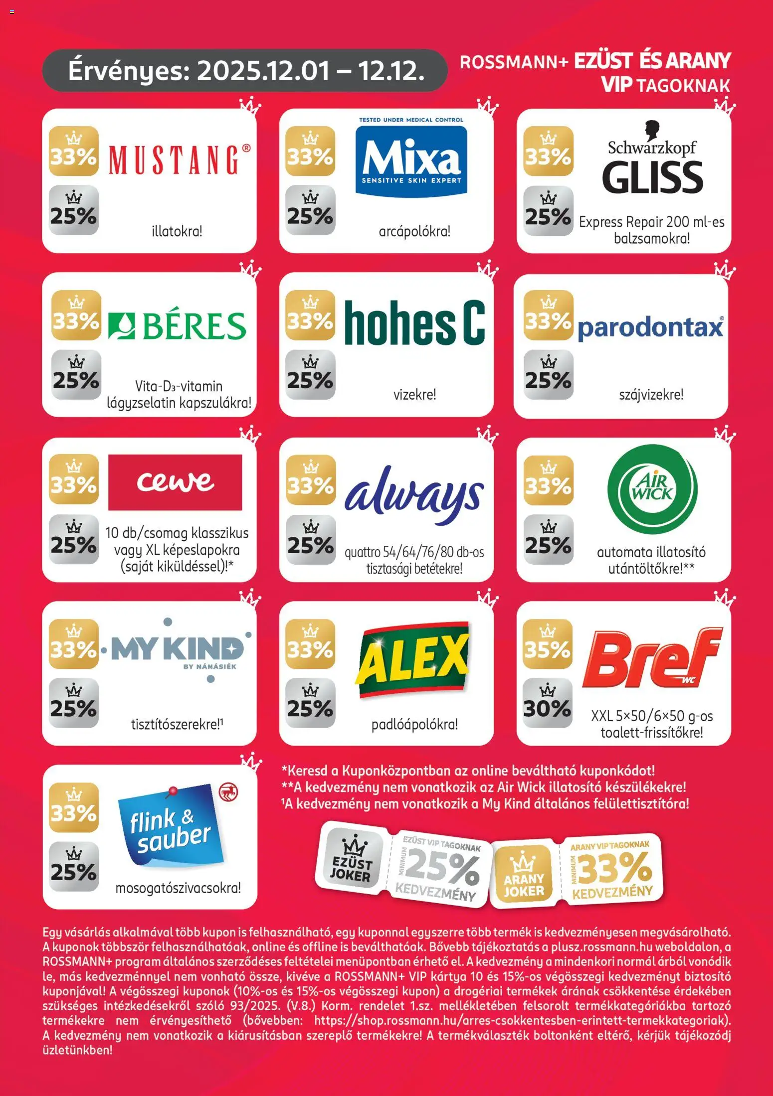 Rossmann akciós ujság - amely érvényes a következő dátumtól: 01.12.2025 | Oldal: 3 | Termékek: Szőlő, Hohes c