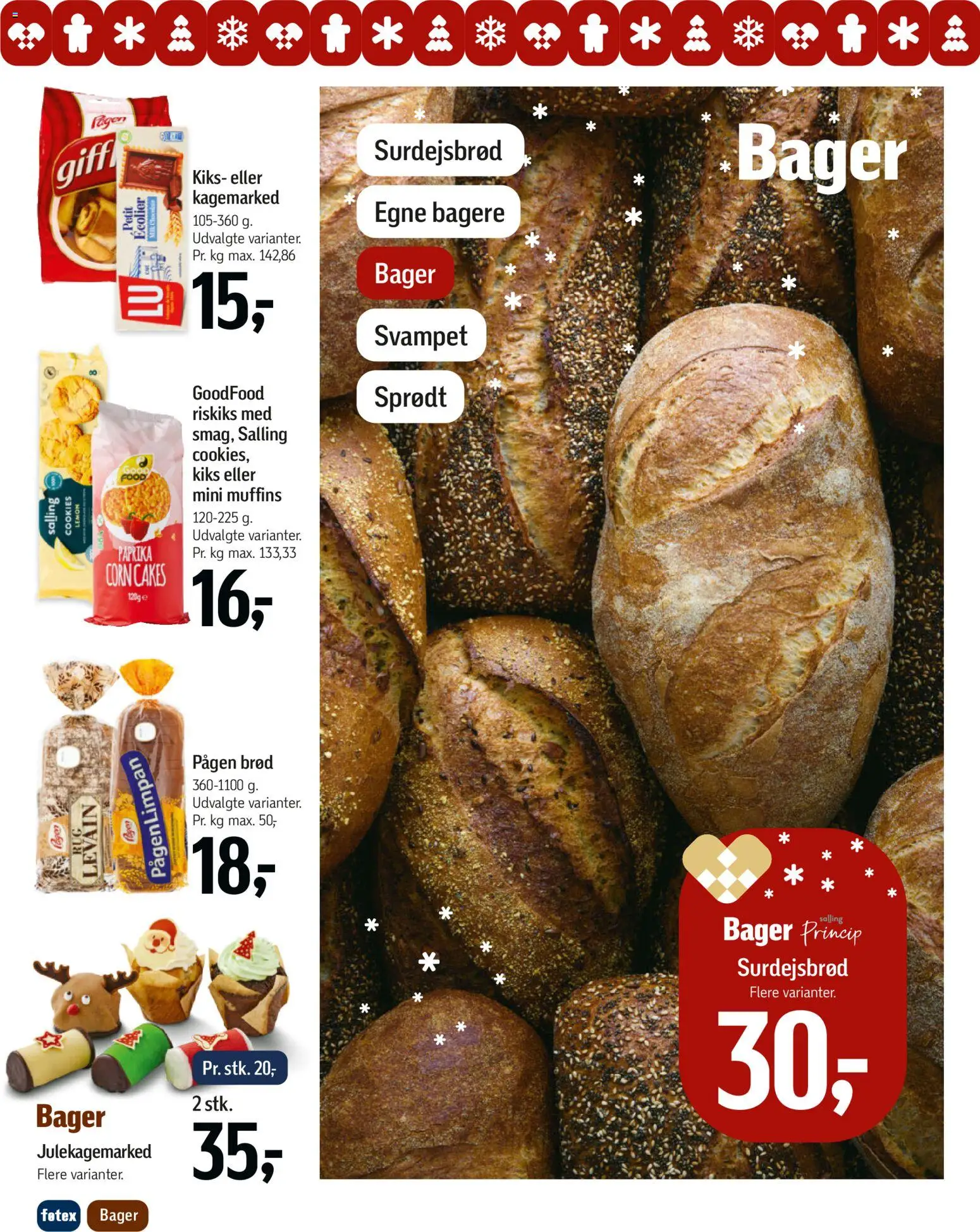 Føtex tilbudsavis – gyldig fra 31.10.2025 | Side: 33 | Produkter: Brød, Cookies, Paprika, Muffins