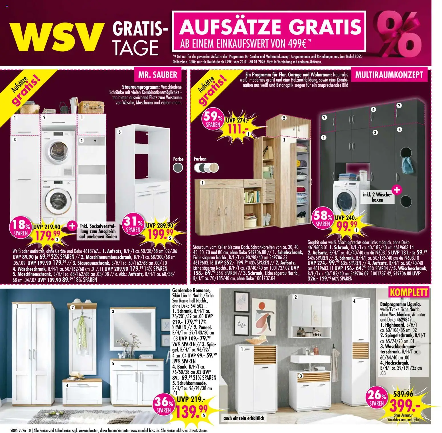 SB Möbel Boss Prospekt Berlin-Mahlsdorf – gültig ab 24.01.2026 | Seite: 10 | Produkte: Waschbecken, Armatur