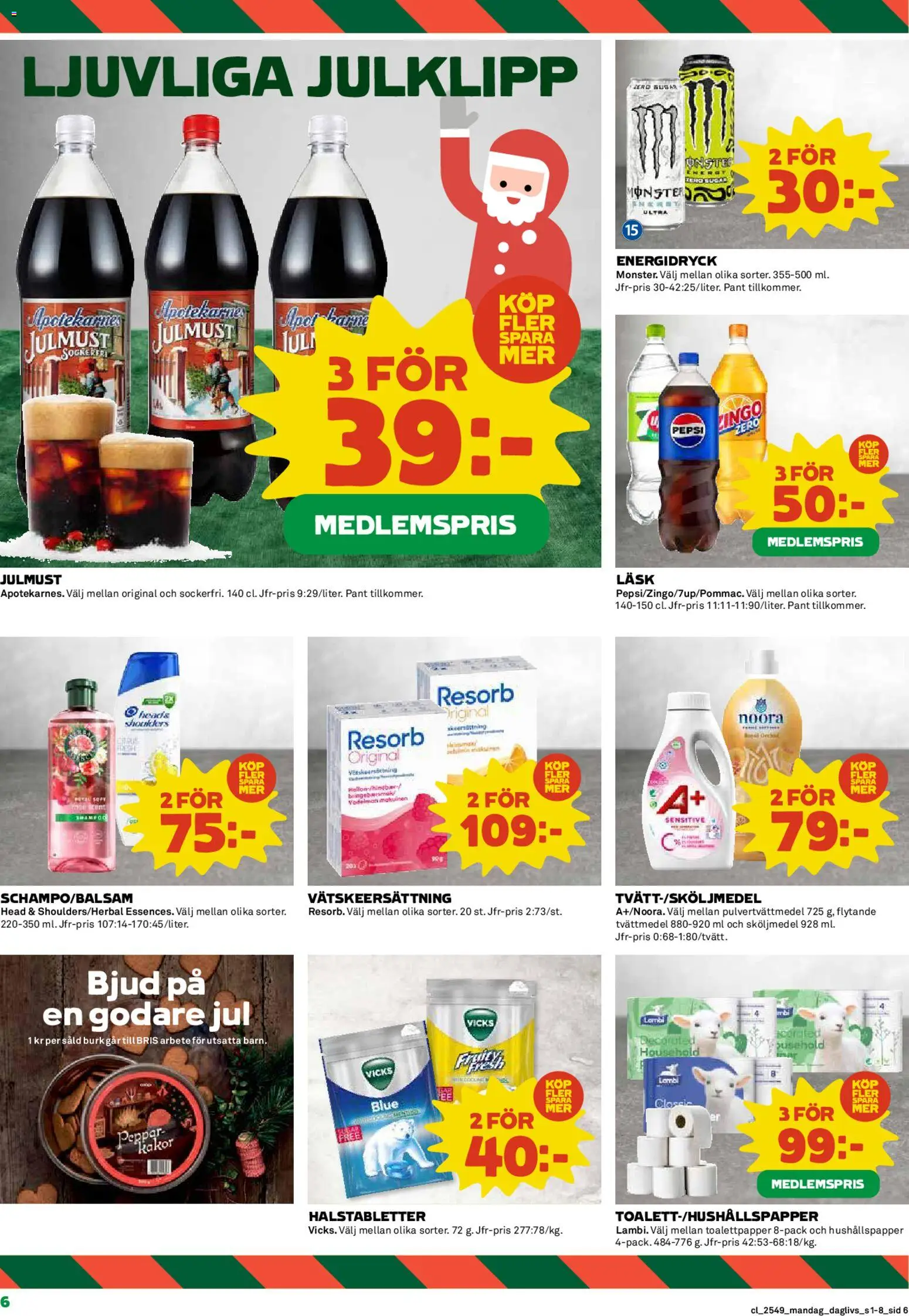 Coop Daglivs reklamblad aktuell från 01.12.2025 | Sida: 6
