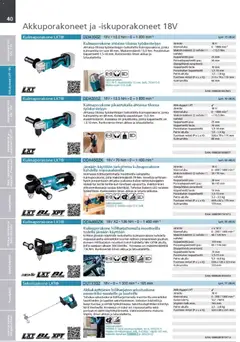 Makita-mainoslehti voimassa 24.03.2026 alkaen | Sivu: 40 | Tuotteet: Vispilä, Poranterä