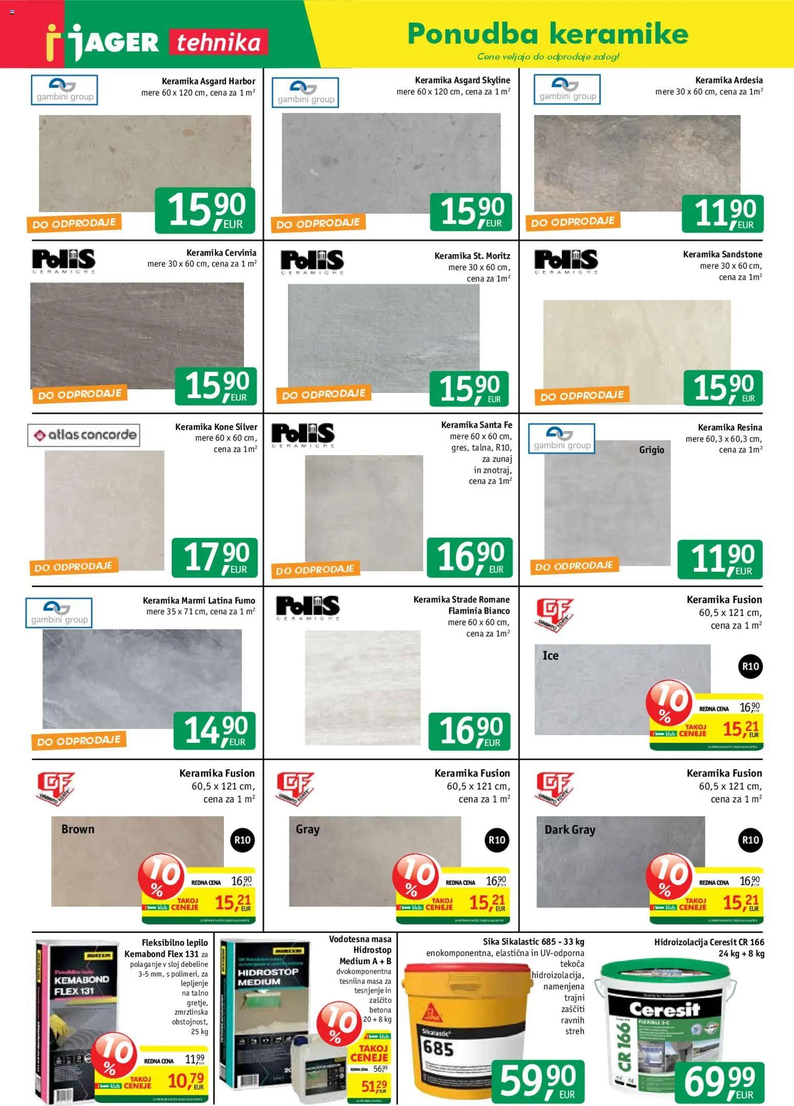 Novi Jager katalog ponudbe – veljaven od 25.03.2026 | Stran: 8 | Izdelki: Lepilo