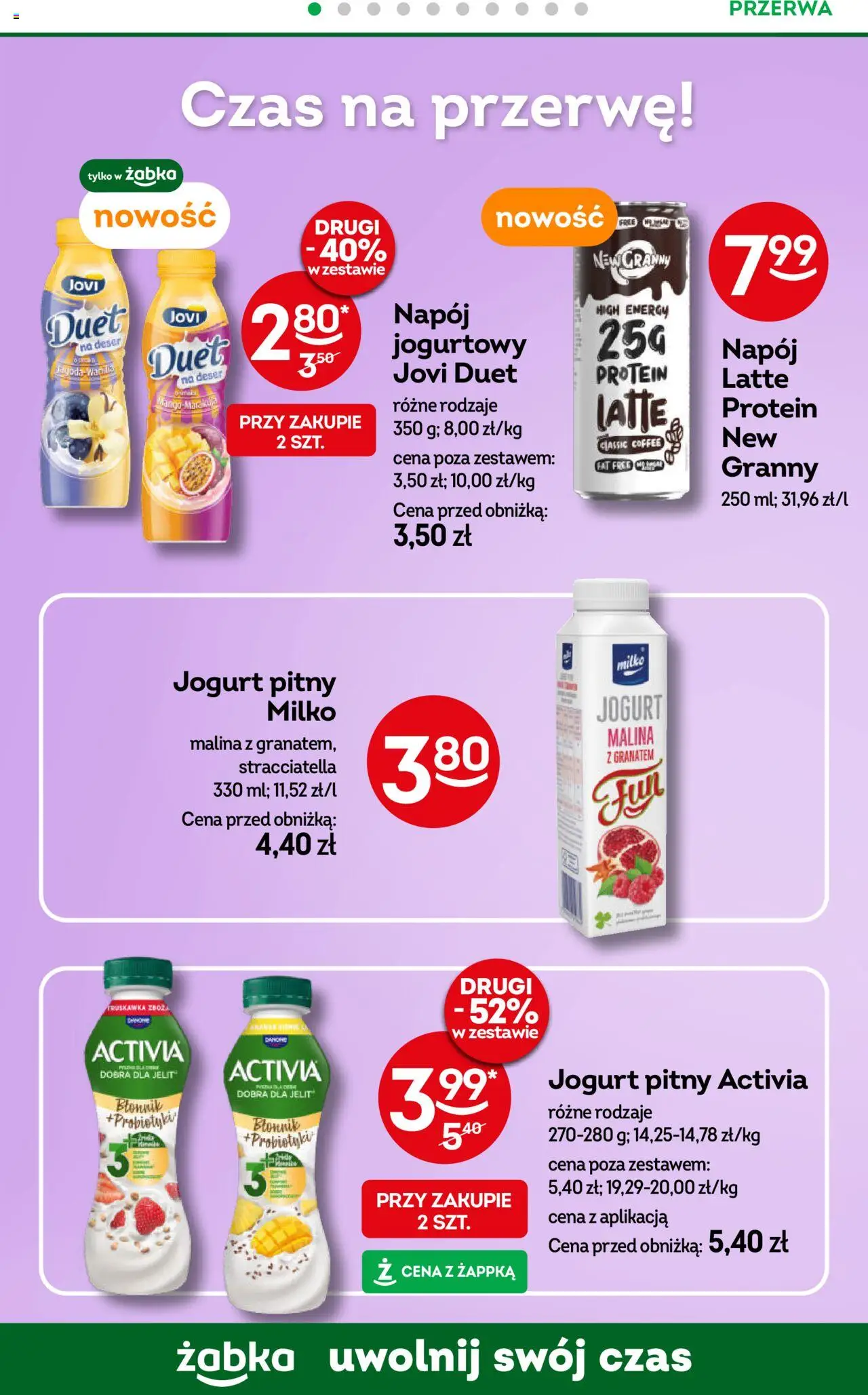 Żabka Gazetka od 04.06.2025 | Strona: 76 | Produkty: Malina, Jogurt pitny, Jogurt, Ananas