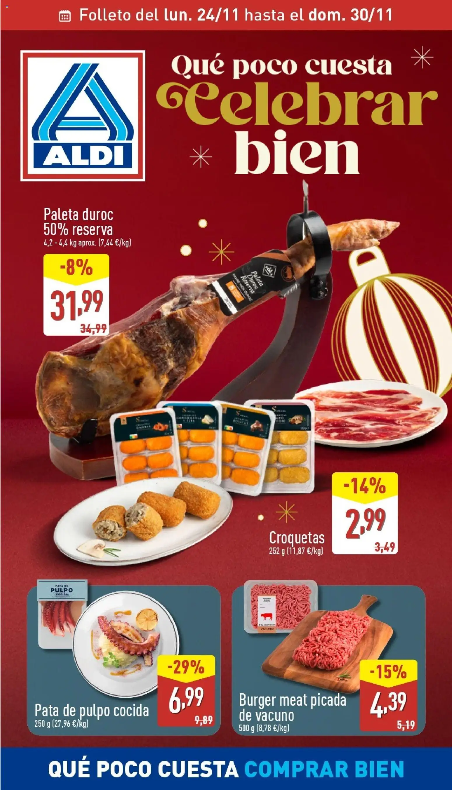 Aldi folleto Baleares │ válido desde el 24.11.2025 | Página: 1 | Productos: Croquetas
