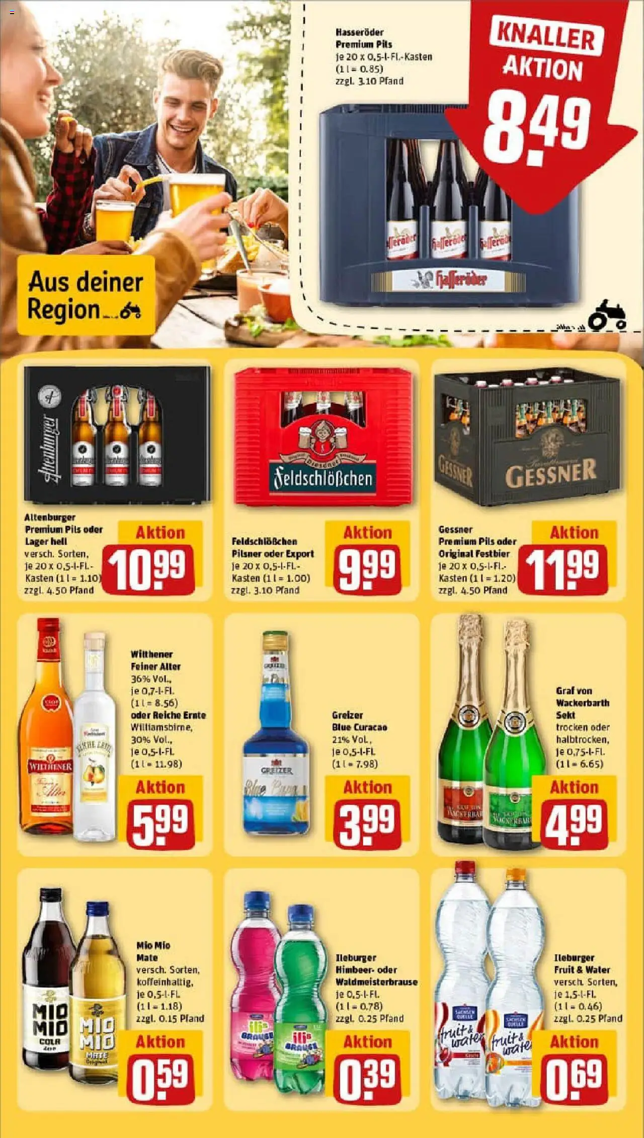 Rewe prospekt Leinefelde-Worbis	 - gültig ab dem 11.08.2025 | Seite: 17 | Produkte: Cola, Wilthener, Sekt, Mio mio mate