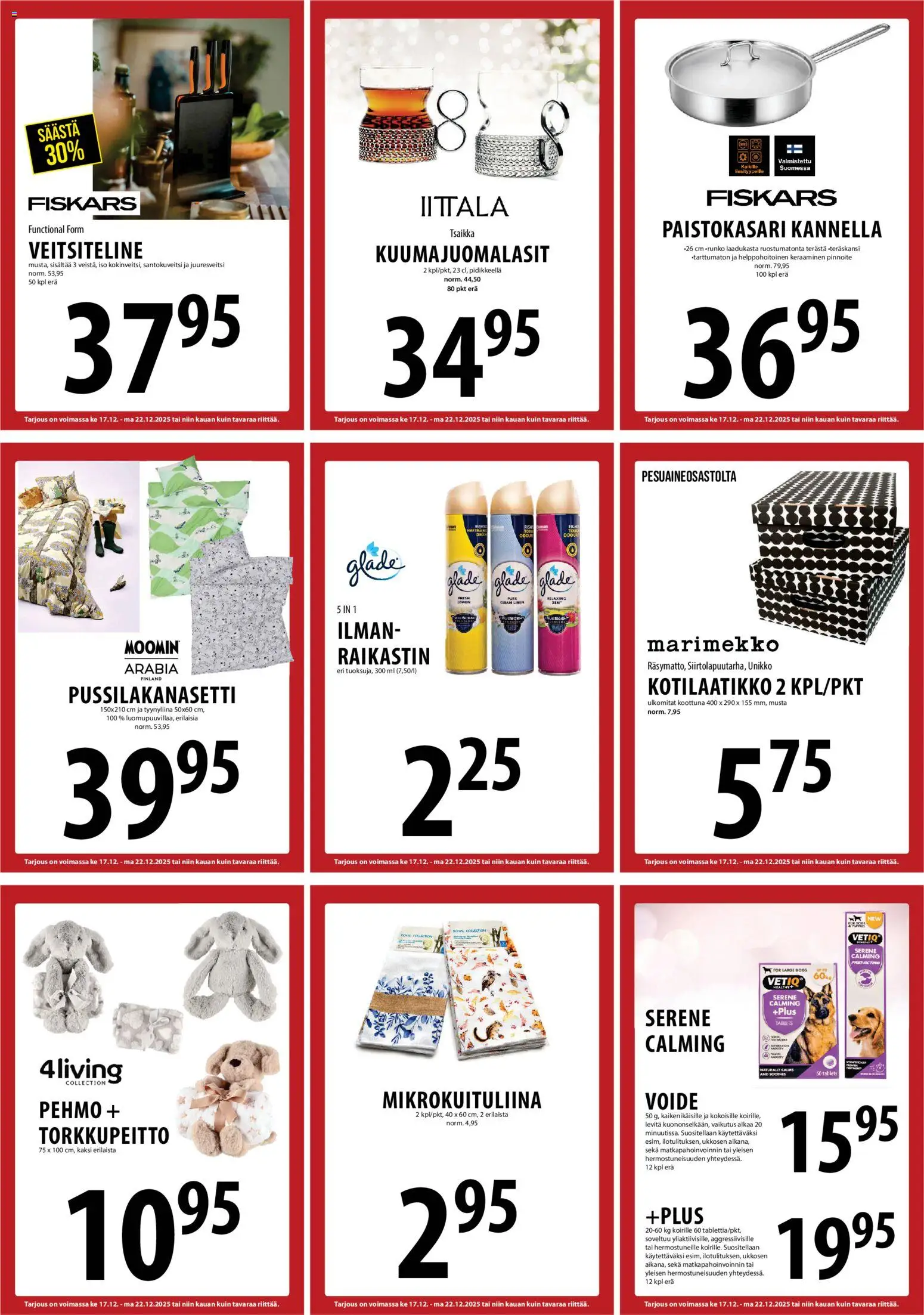 Tuuri tarjoukset – voimassa 17.12.2025 alkaen | Sivu: 26 | Tuotteet: Pussilakanasetti, Mikrokuituliina