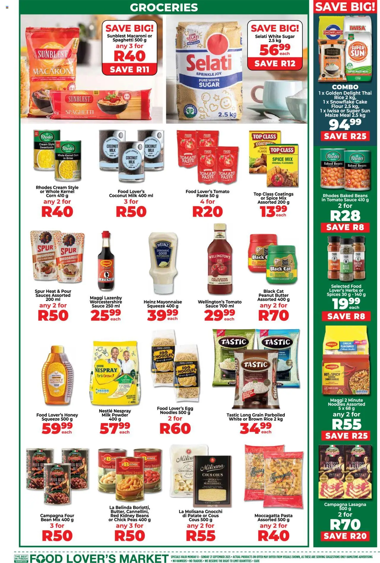 New Food Lover's Market catalogue – valid from 08.09.2025 | Page: 7 | Products: Detergente líquido, Cheese, Pasta, Sauce