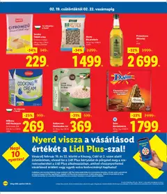 Milbona UHT főzőtejszín, Zsírtartalom: 22% 200 ml - amely érvényes a következő dátumtól: 19.02.2026 | Oldal: 6