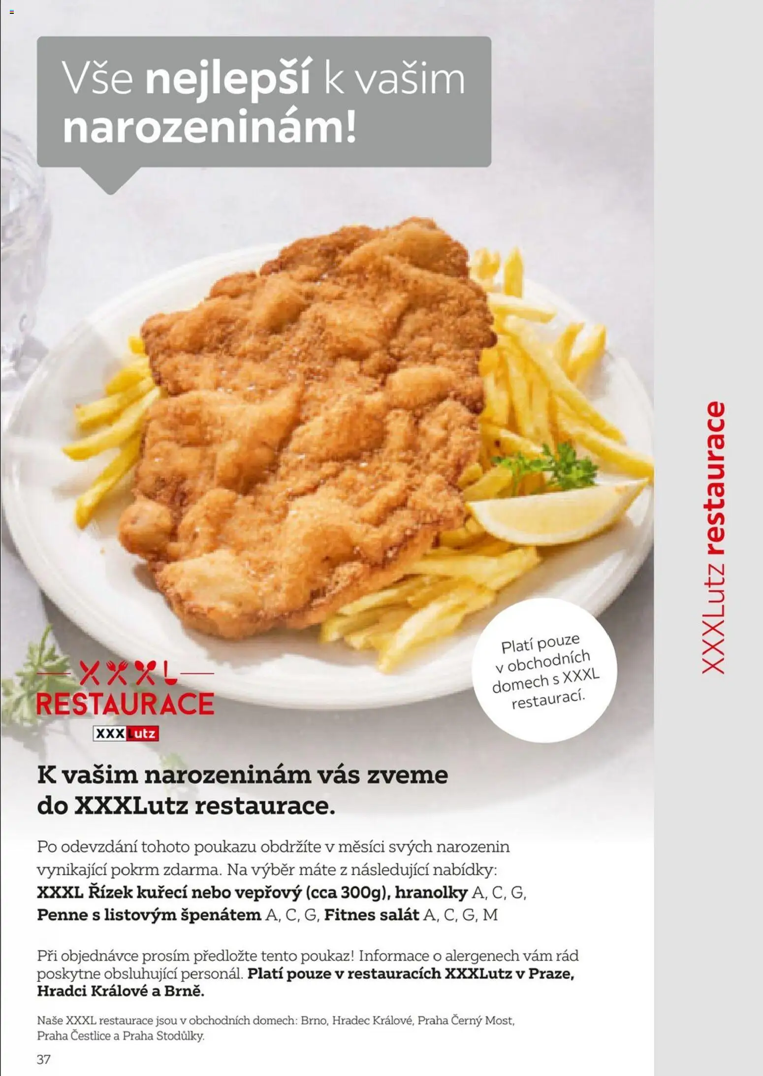 XXXLutz leták - Být věrným zákazníkem se vyplatí od 01.02.2026 | Strana: 37 | Produkty: Penne, Hranolky, Salát