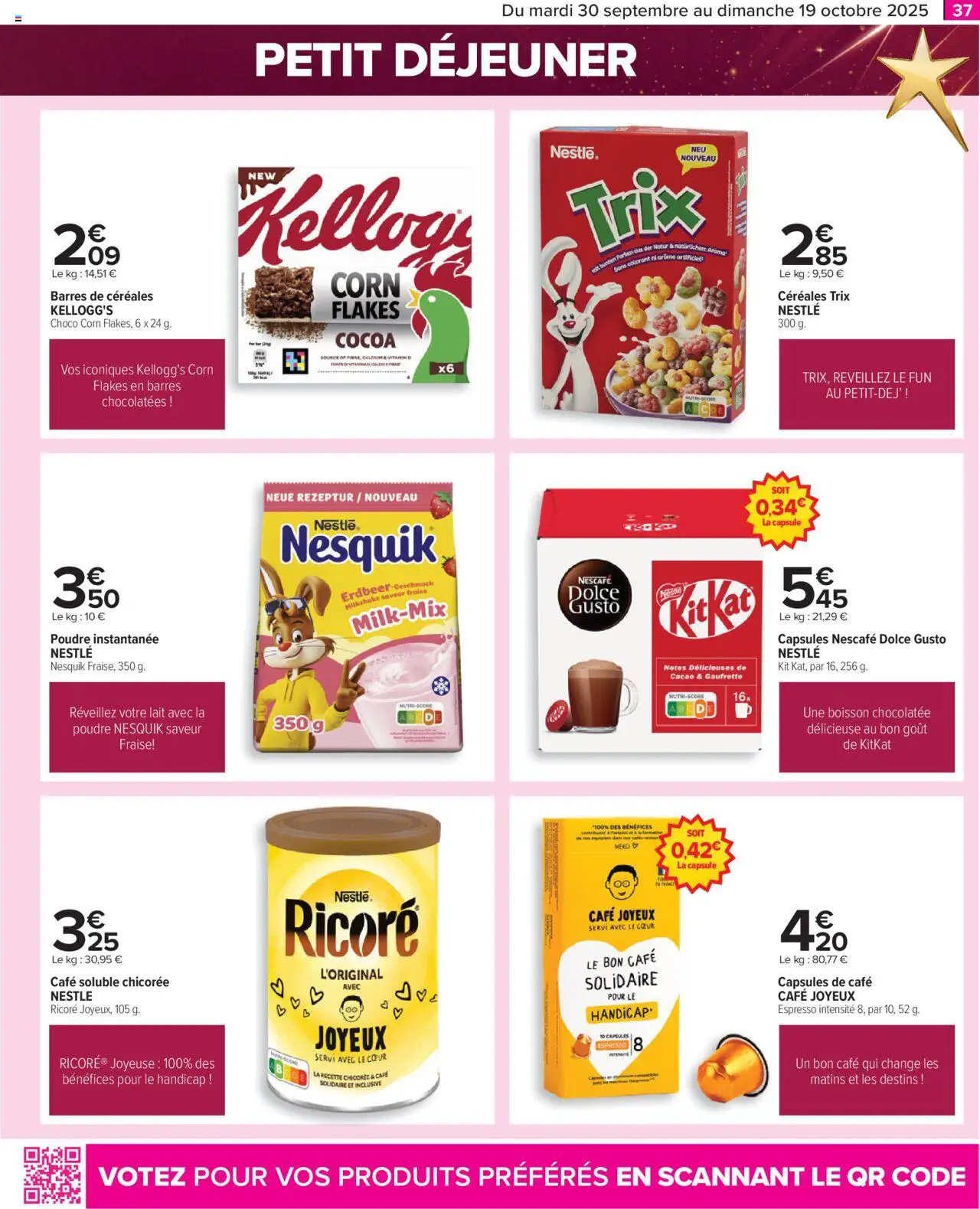  | Page: 37 | Produits: Dolce Gusto, Café soluble, Lait, Café