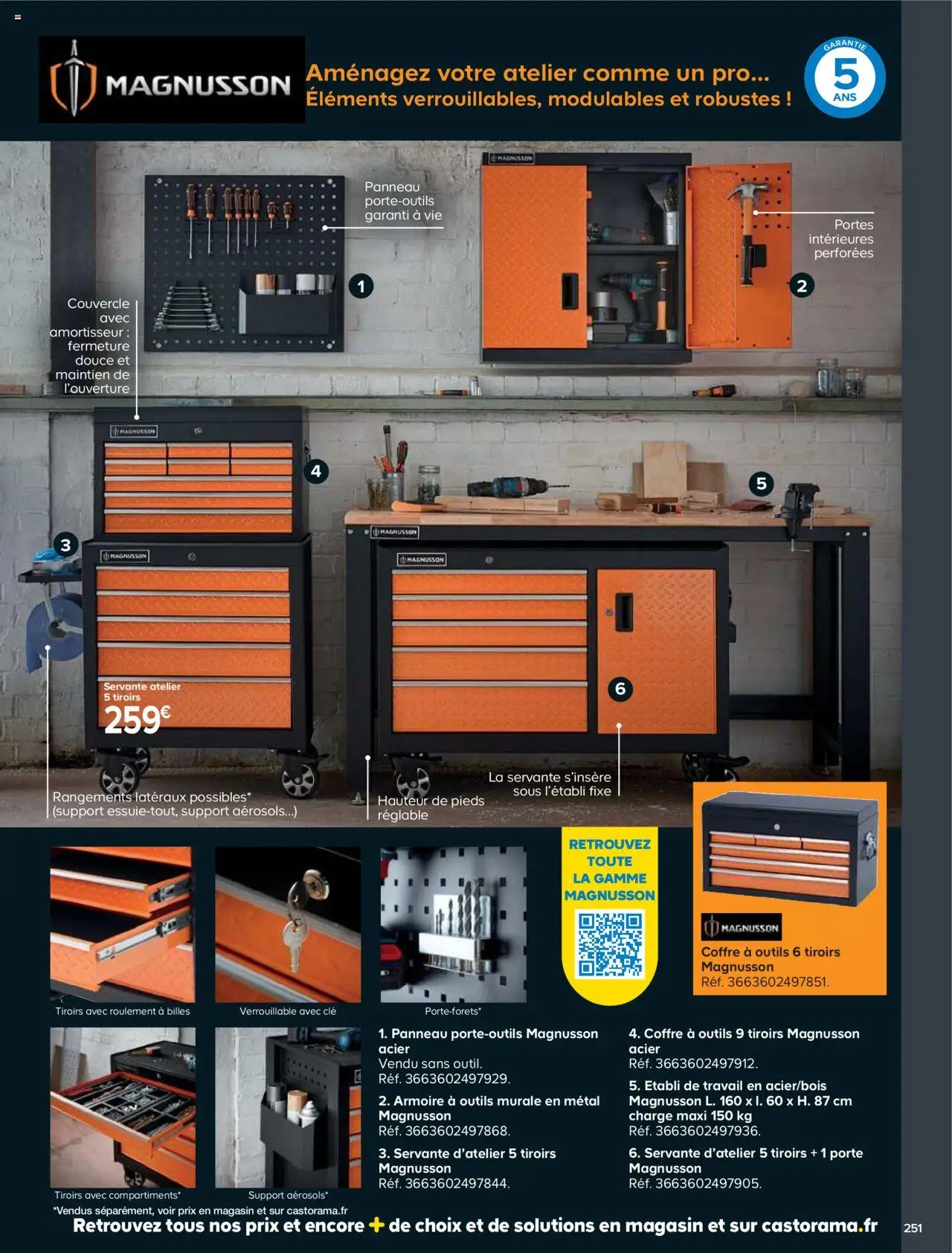 {H1} | Page: 251 | Produits: Clé, Porte, Servante D'Atelier, Portes