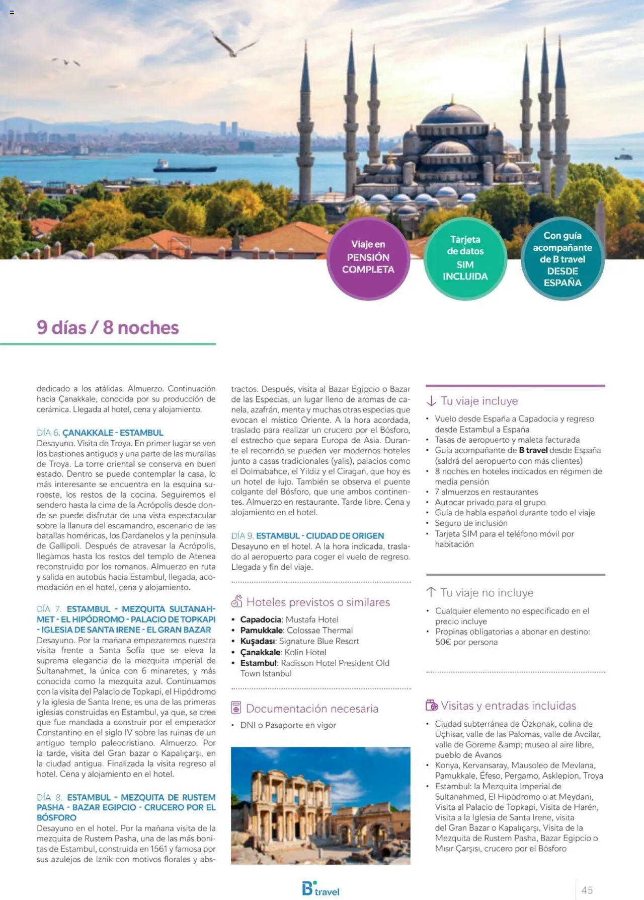 B the travel brand Viajeros Expertos Internacional 2026 │ válido desde el 03.10.2025 | Página: 45 | Productos: Maleta, Té, Teléfono