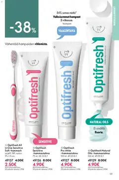 Oriflame-mainoslehti voimassa 22.04.2026 alkaen | Sivu: 121 | Tuotteet: Hammastahna, Tee