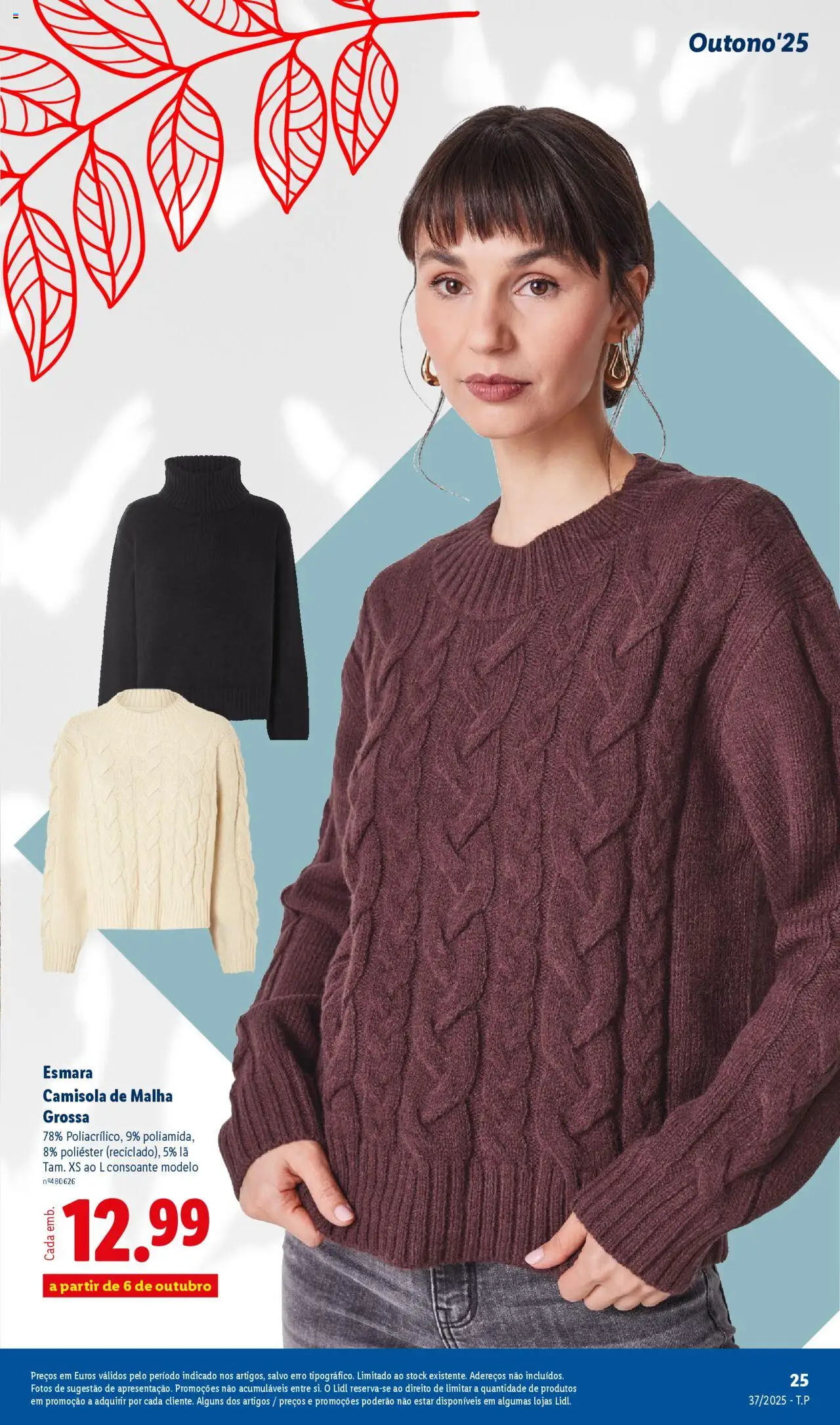 Lidl - Coleção Outono │ válido de 08.09.2025 | Página: 25 | Produtos: Camisola