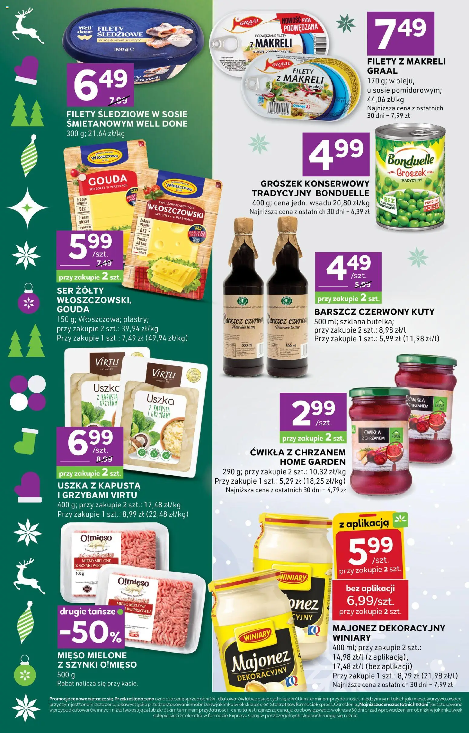 Stokrotka Gazetka - Express od 18.12.2025 | Strona: 4 | Produkty: Stokrotka, Ser, Ryba, Majonez