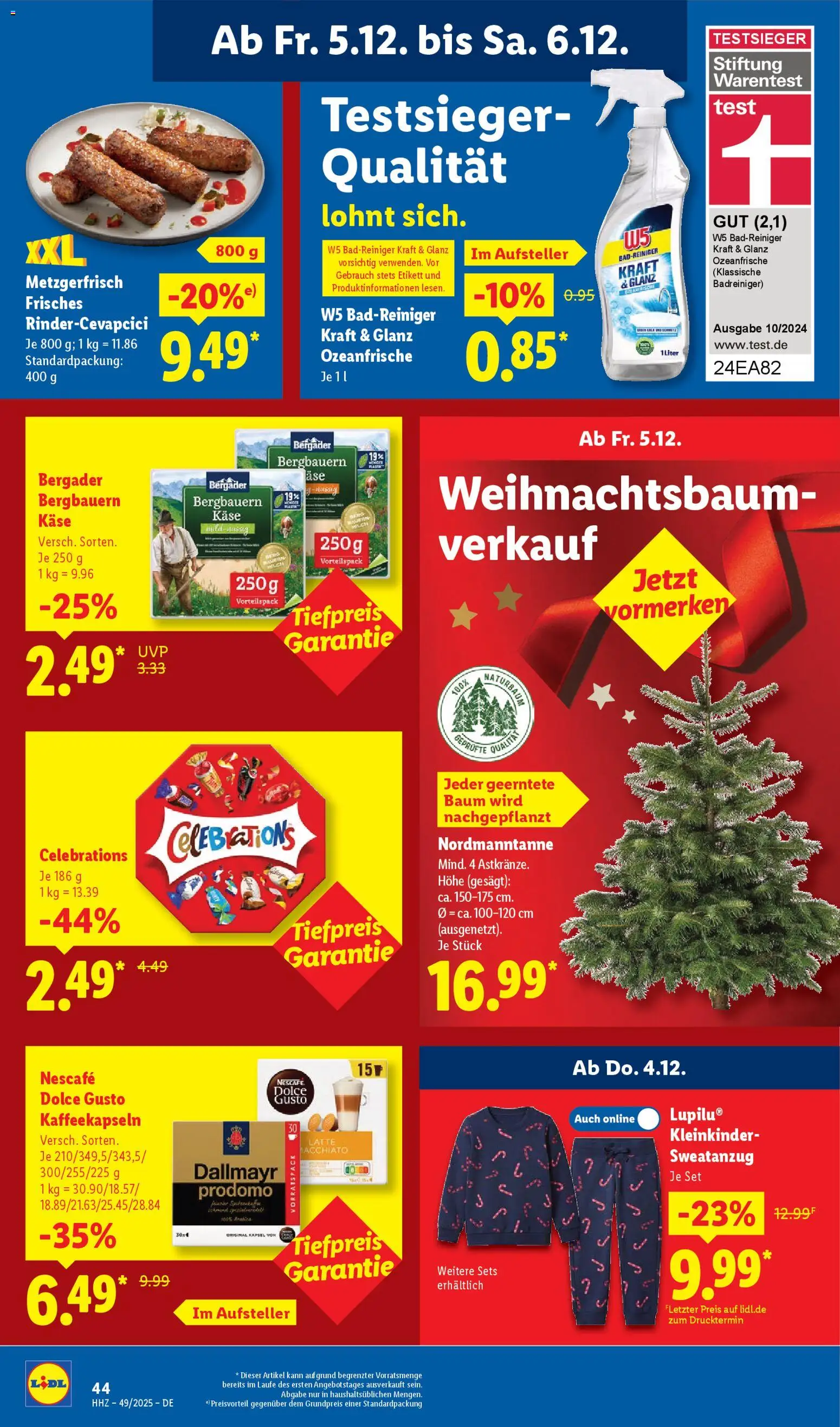 Lidl - Prospekt – gültig ab 01.12.2025 | Seite: 66 | Produkte: Nescafe, Käse, Celebrations, Dolce gusto