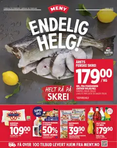 Forhåndsvisning av Meny Endelig Helg gyldig fra 26.02.2026