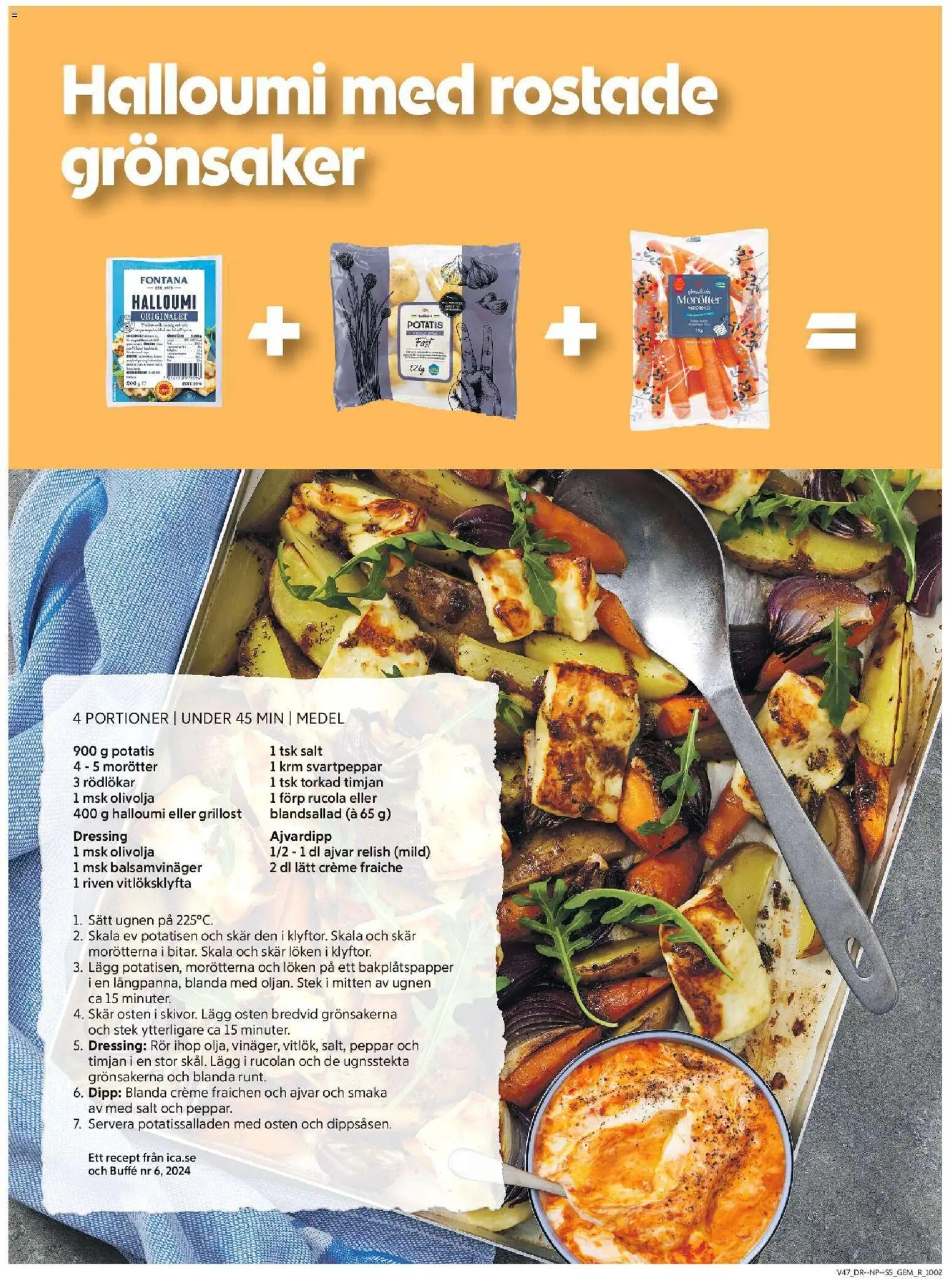 ICA Supermarket reklamblad aktuell från 17.11.2025 | Sida: 7 | Produkter: Timjan, Halloumi, Creme fraiche, Ugnen