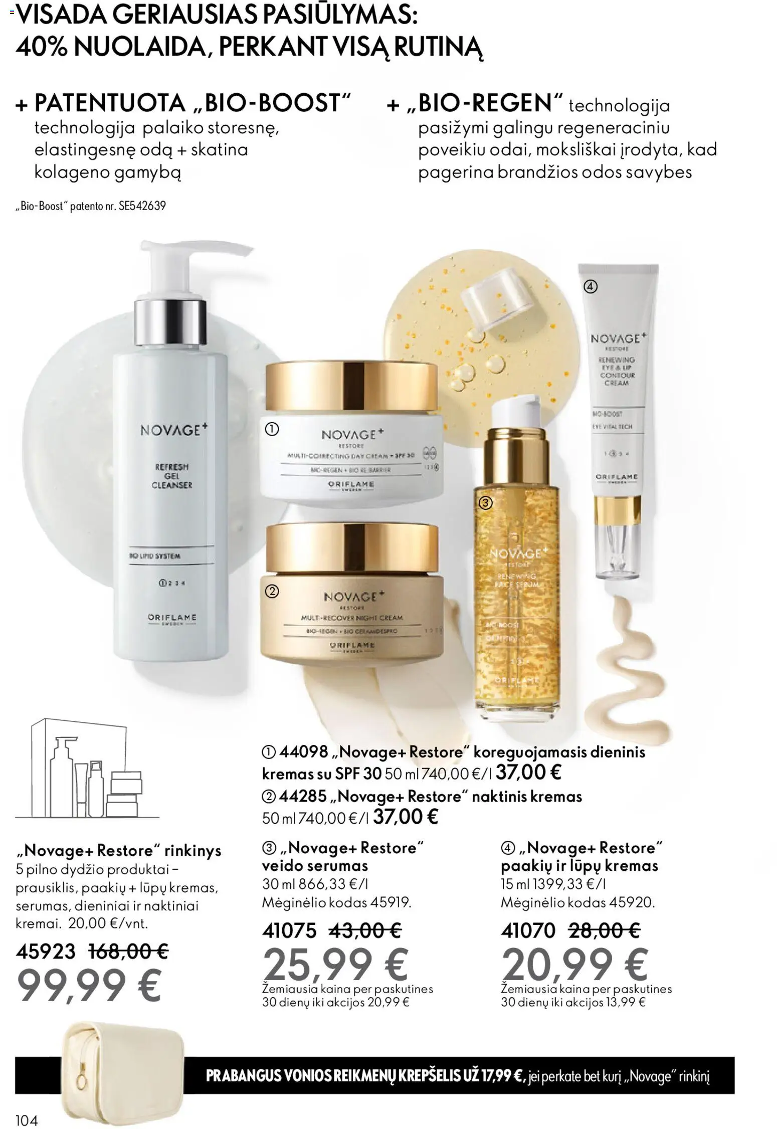 Oriflame akcijos nuo 10.12.2025 | Puslapis: 104 | Prekių: Naktiniai, Kremas, Krepšelis