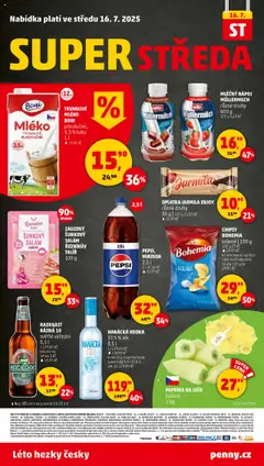 Penny Market leták - Čtvrtečník od 10.07.2025 | Strana: 32 | Produkty: Salám, Pepsi, Vodka, Radegast Rázna 10