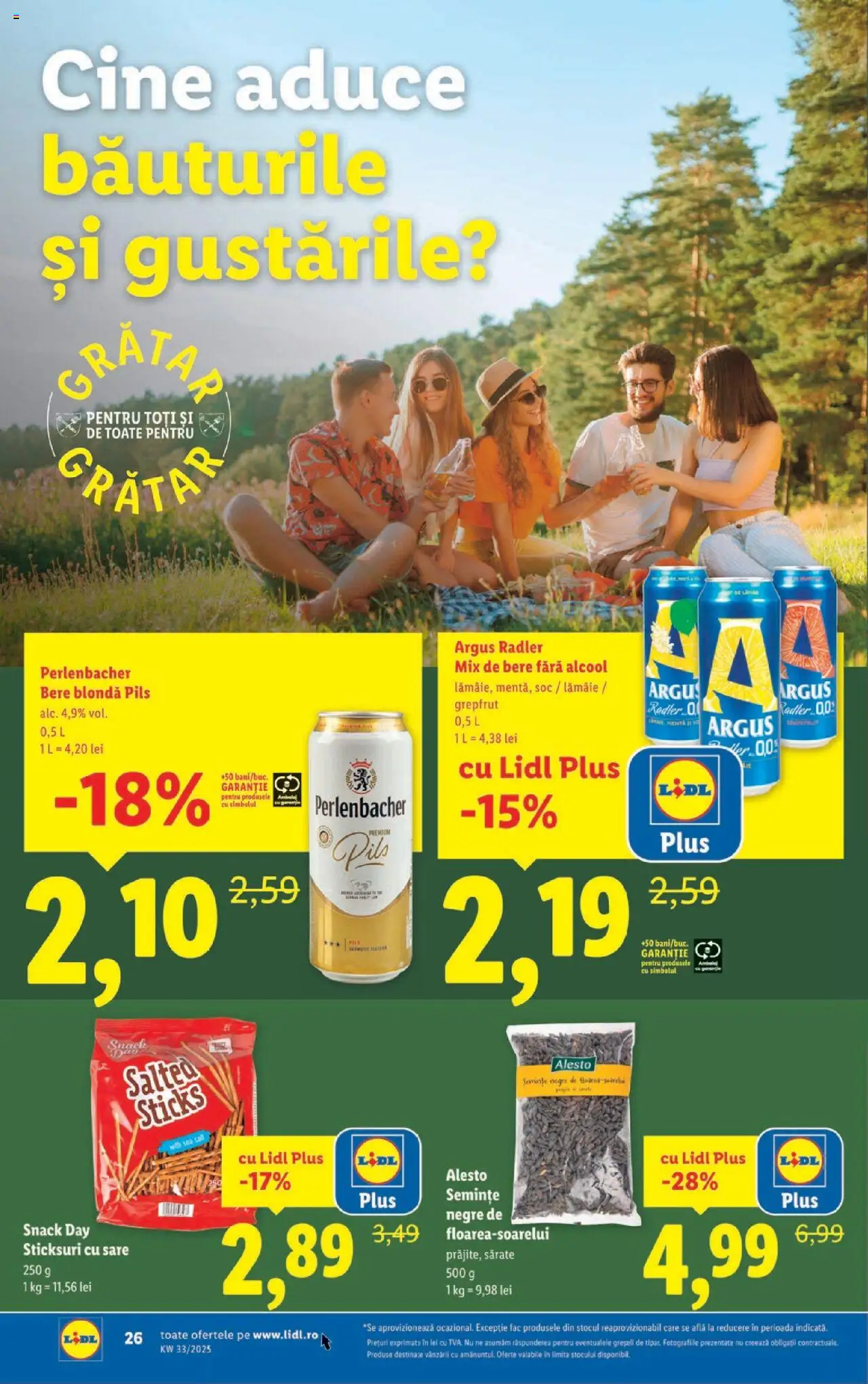Catalog Lidl – valabil de la 11.08.2025 | Pagină: 26 | Produse: Sticksuri, Semințe, Grepfrut, Lămâie