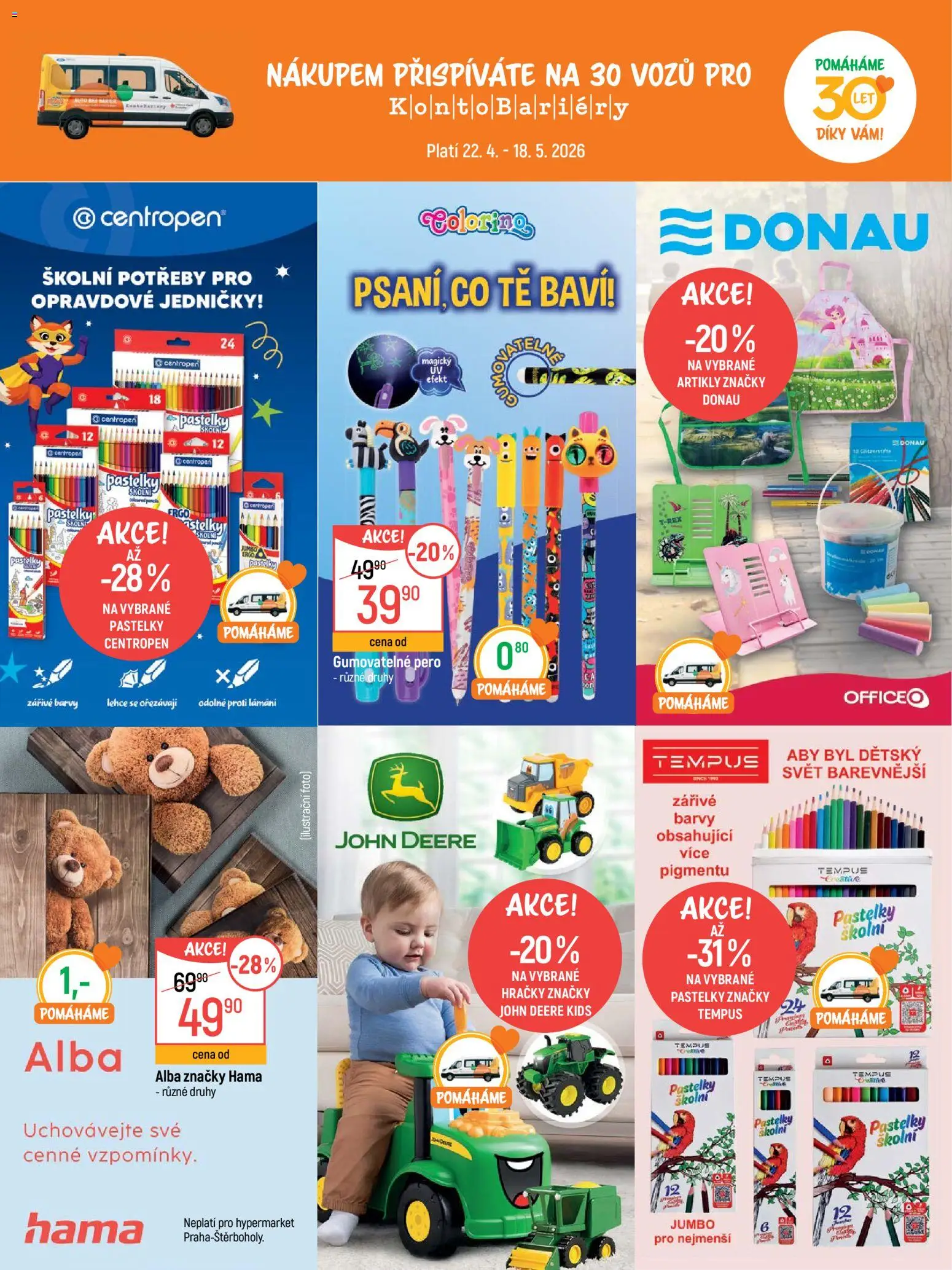 Globus leták - Pardubice od 22.04.2026 | Strana: 26 | Produkty: Pastelky, Pero, Hračky, Školní potřeby