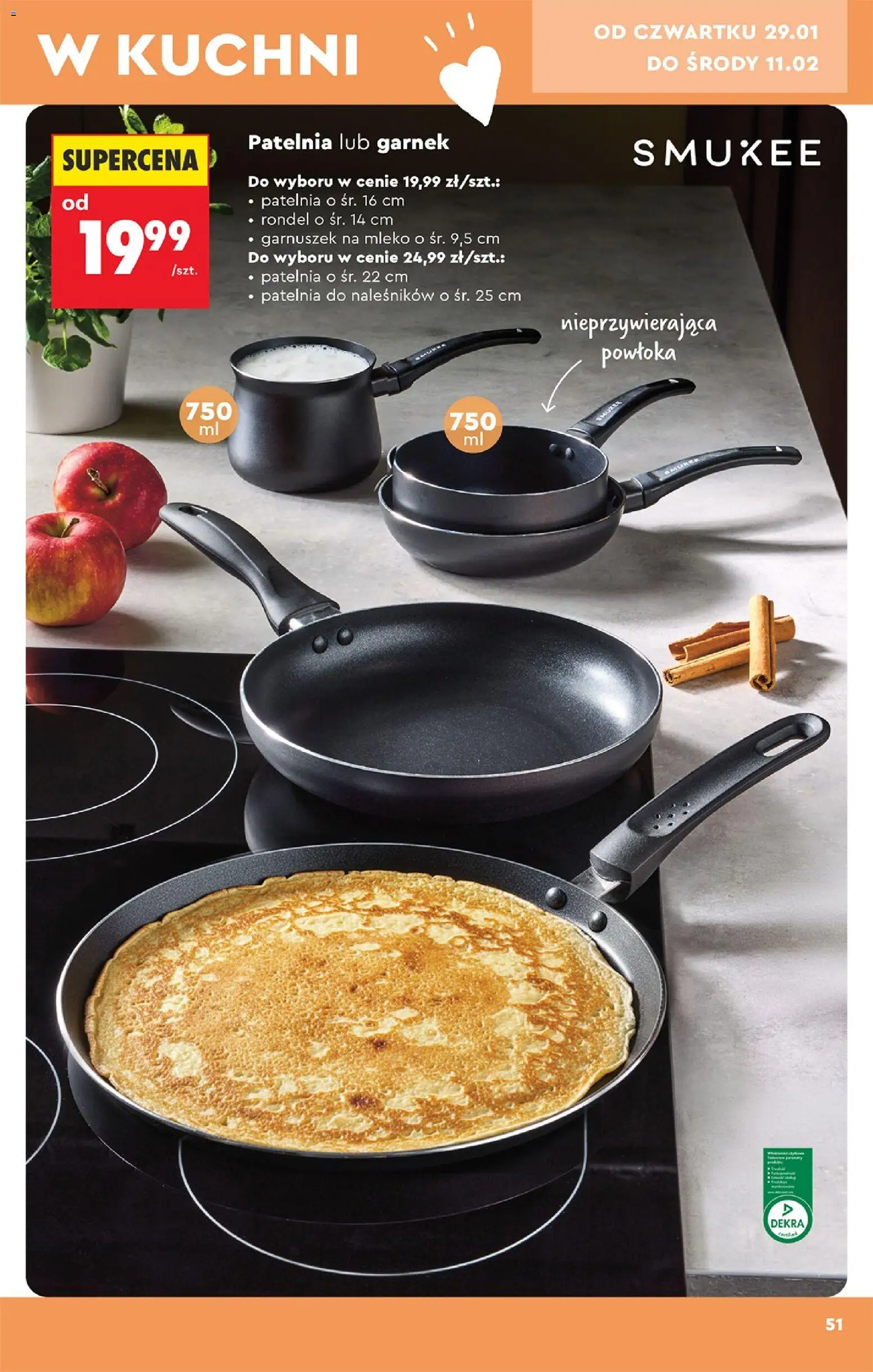 Biedronka gazetka - Hity i inspiracje od 24.01.2026 | Strona: 53 | Produkty: Garnek, Mleko, Patelnia