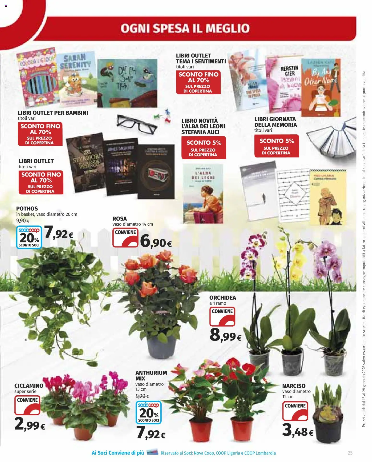 Volantino Ipercoop del 15.01.2026 | Pagina: 25 | Prodotti: Data, Orchidea, Vaso