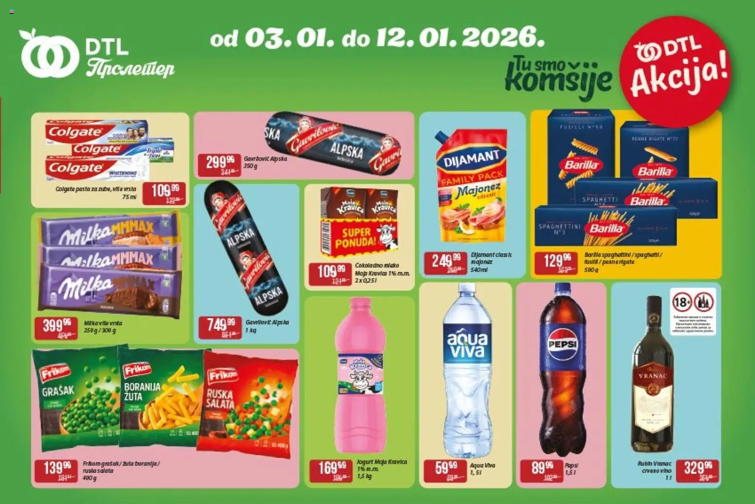 Metalac Proleter katalog - važi od 03.01.2026 | Strana: 2 | Proizvode: Salata, Vranac, Jogurt, Pepsi