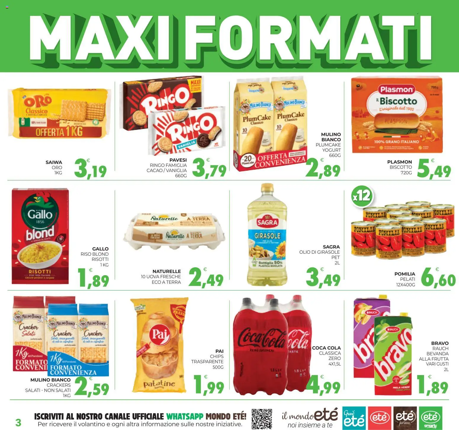 Volantino Eté del 27.02.2026 | Pagina: 3 | Prodotti: Yogurt, Uova, Patatine, Crackers