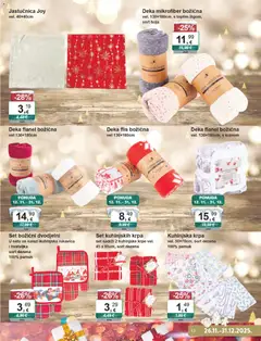 KTC - Katalog božićnih dekoracija i tekstila - Pregled kataloga iz trgovine KTC, vrijedi od 26.11.2025 | Stranica: 13 | Proizvodi: Krpa, Kuhinjske krpe, Kuhinjska rukavica, Hvataljka