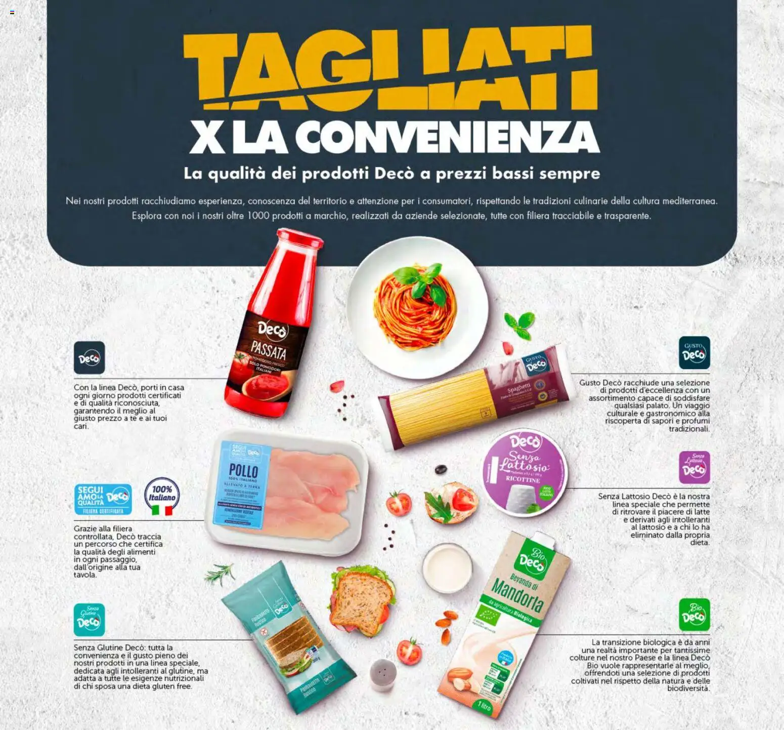 Volantino Decò del 15.12.2025 | Pagina: 15 | Prodotti: Pollo, Tè, Latte, Pomodori